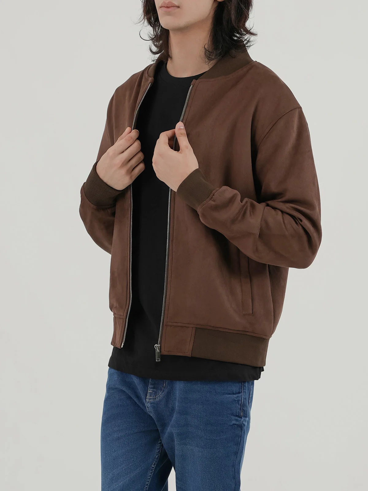 "CASTON" Perfect Regular Fit Suede Jacket - Image 2