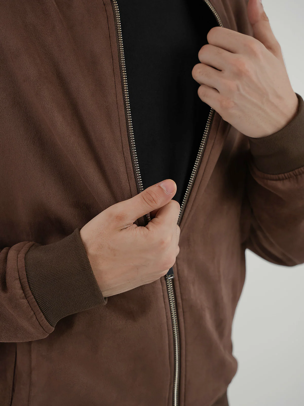 "CASTON" Perfect Regular Fit Suede Jacket - Image 3