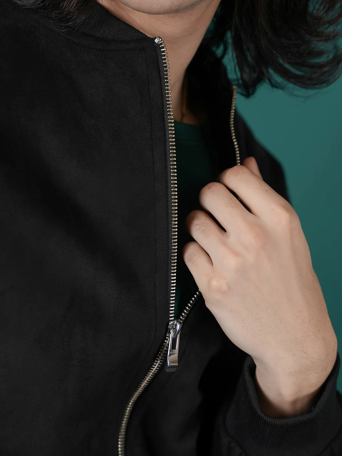 "CASTON" Perfect Regular Fit Suede Jacket - Image 3