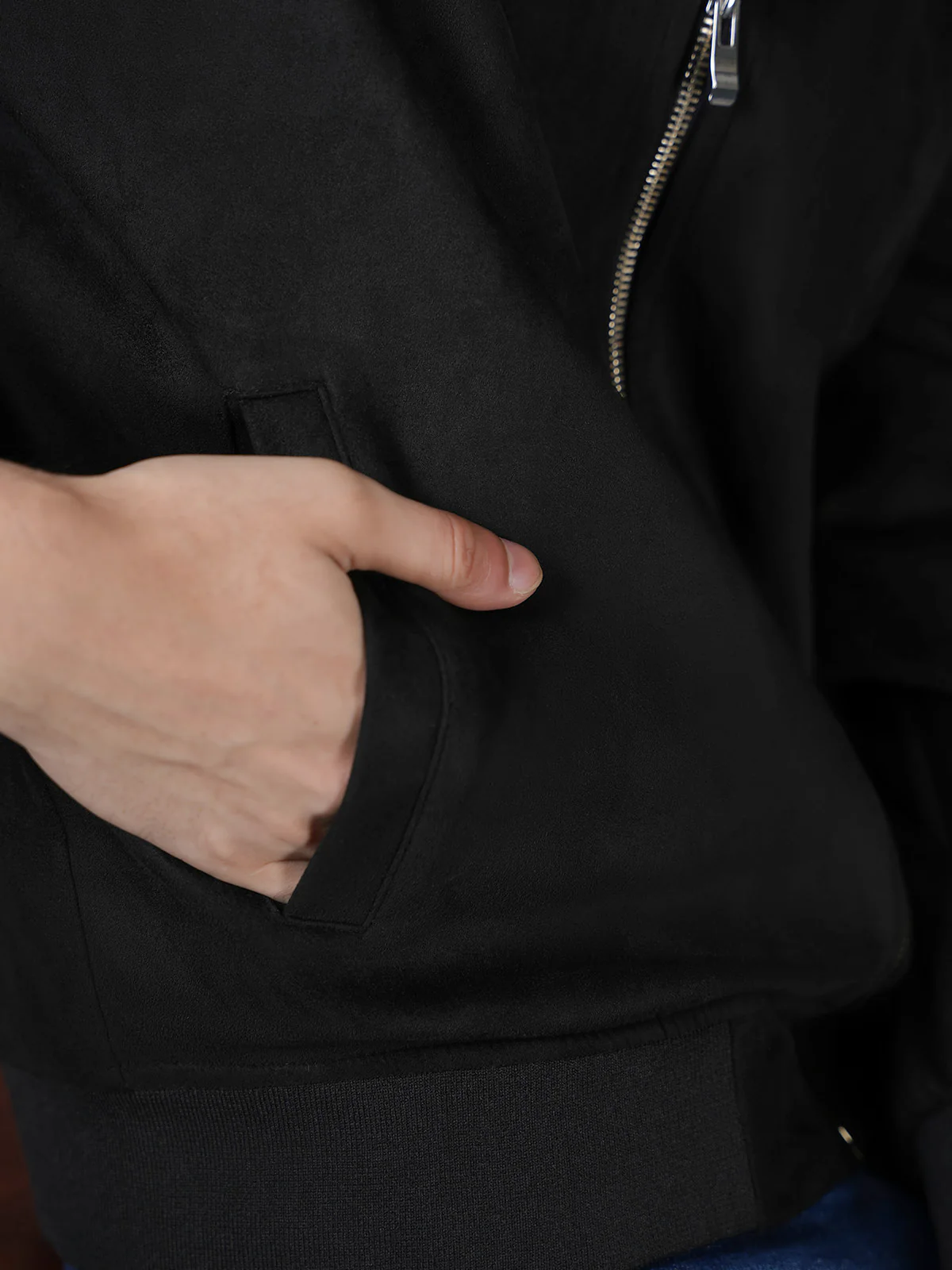 "CASTON" Perfect Regular Fit Suede Jacket - Image 4