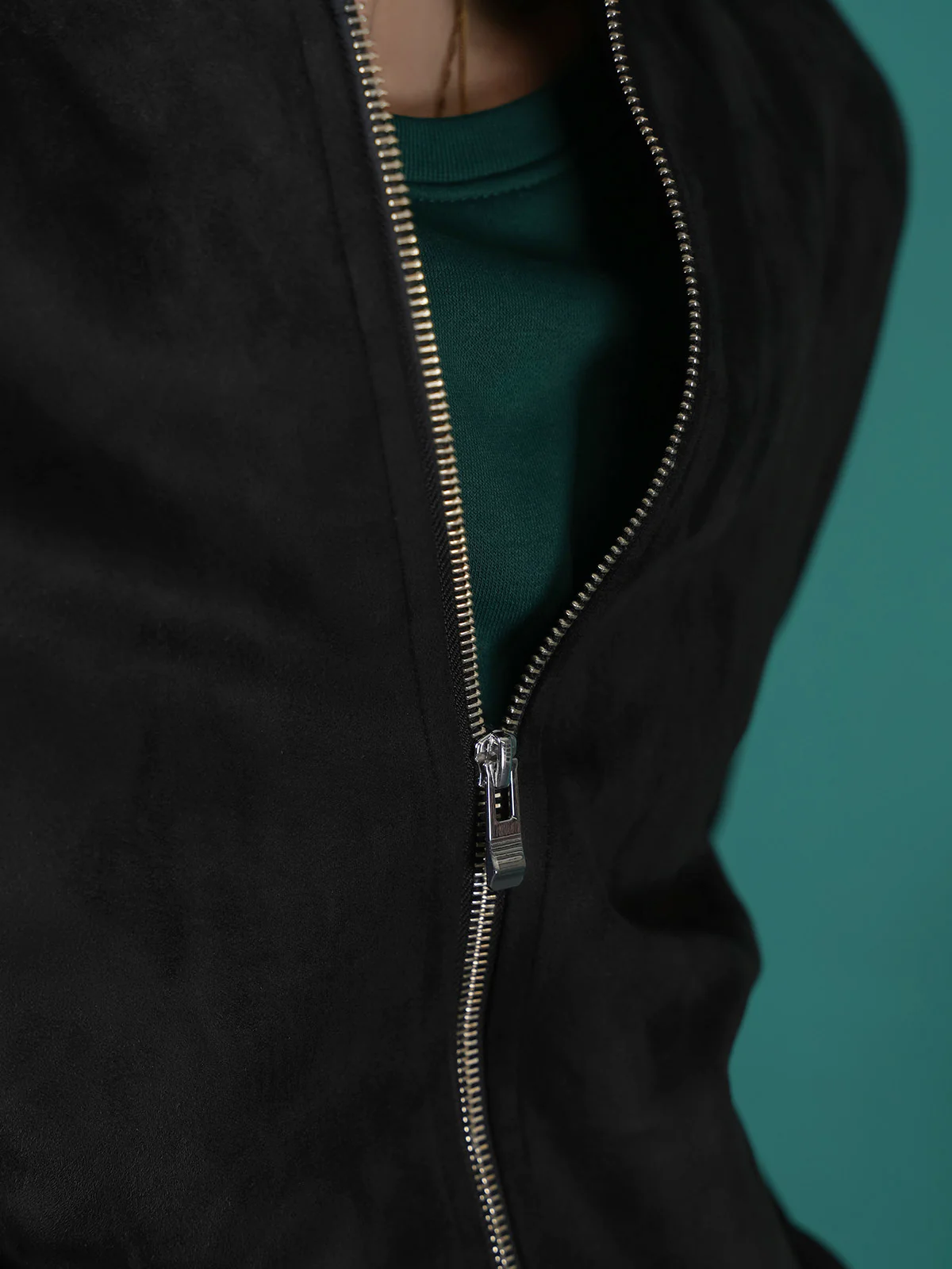 "CASTON" Perfect Regular Fit Suede Jacket - Image 5