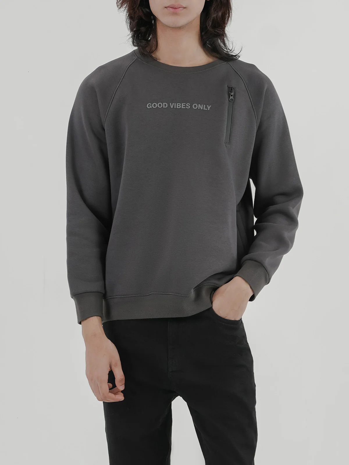 "CATLIN" Cozy Graphic Fleece Sweatshirt