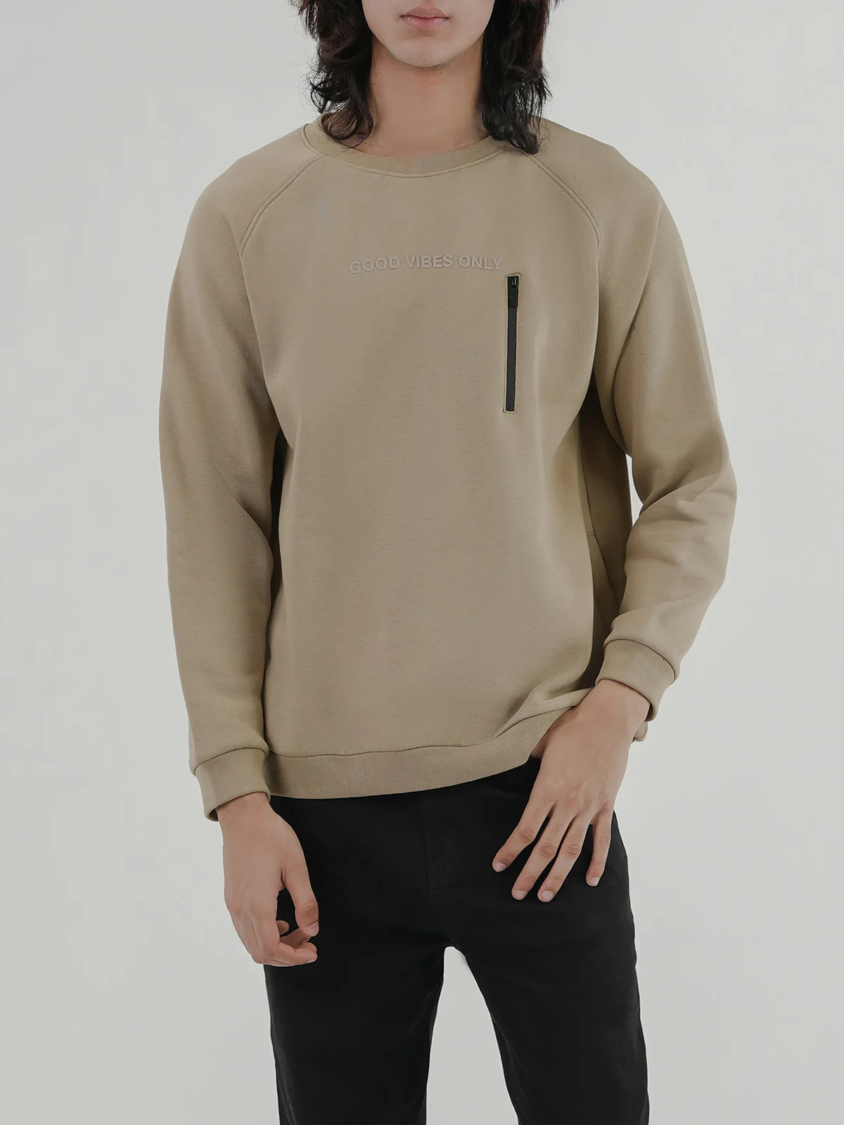 "CATLIN" Cozy Graphic Fleece Sweatshirt