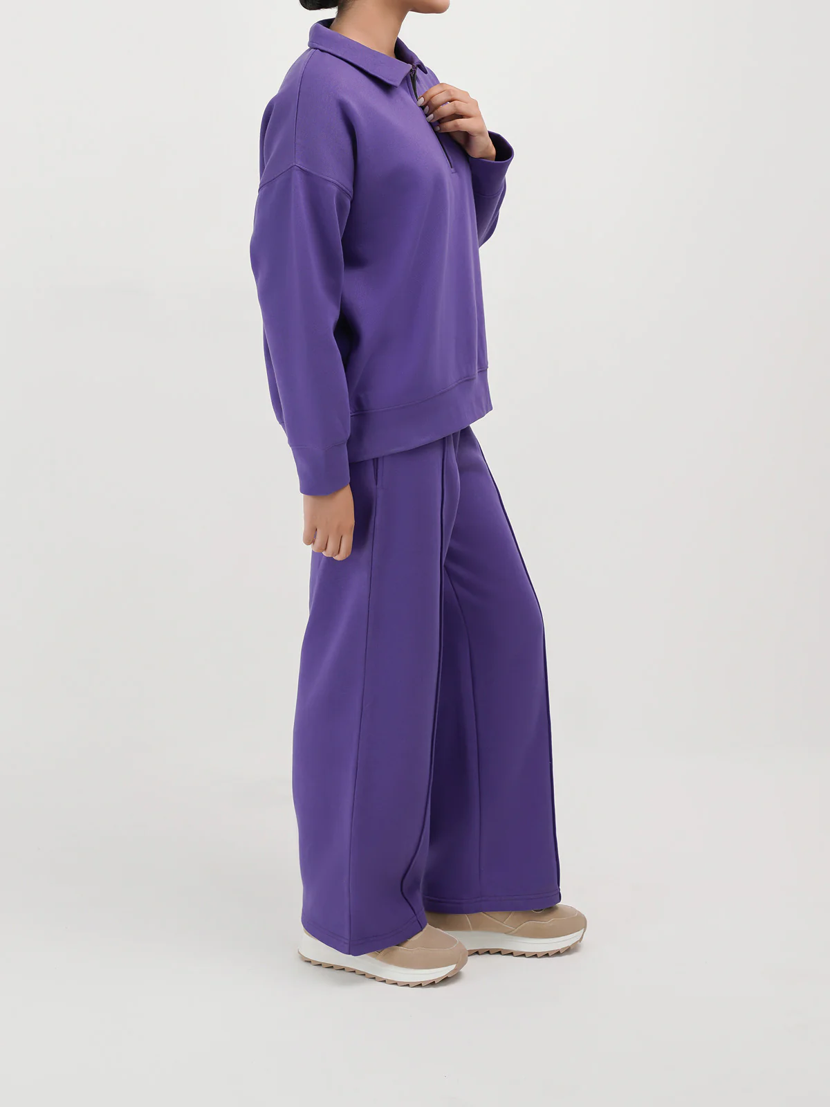 "CEPHEI" Designer Half Zip Sweatshirt - Image 3
