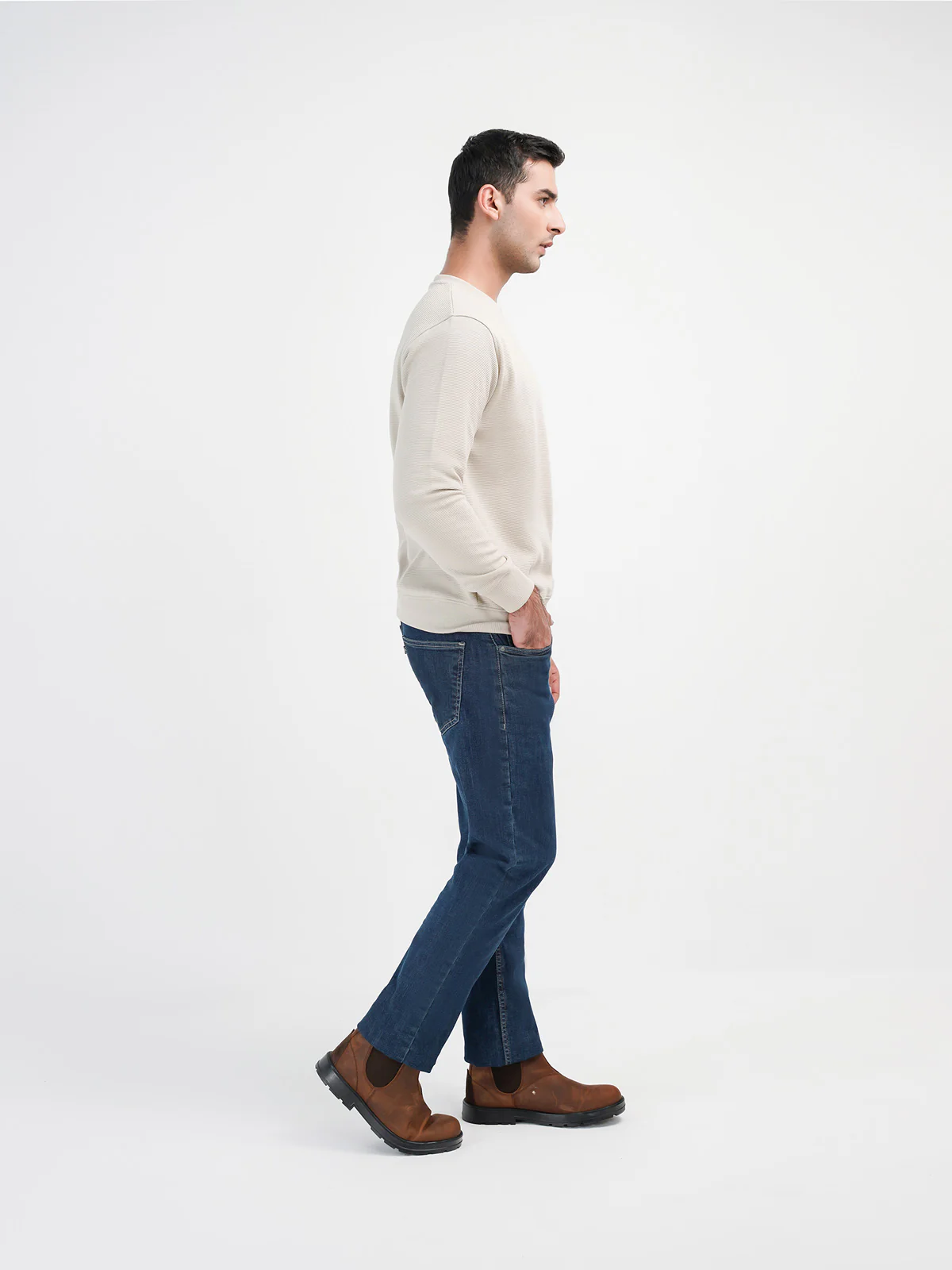 "CERES" Casual Slouchy Fit Denim Pant - Image 3
