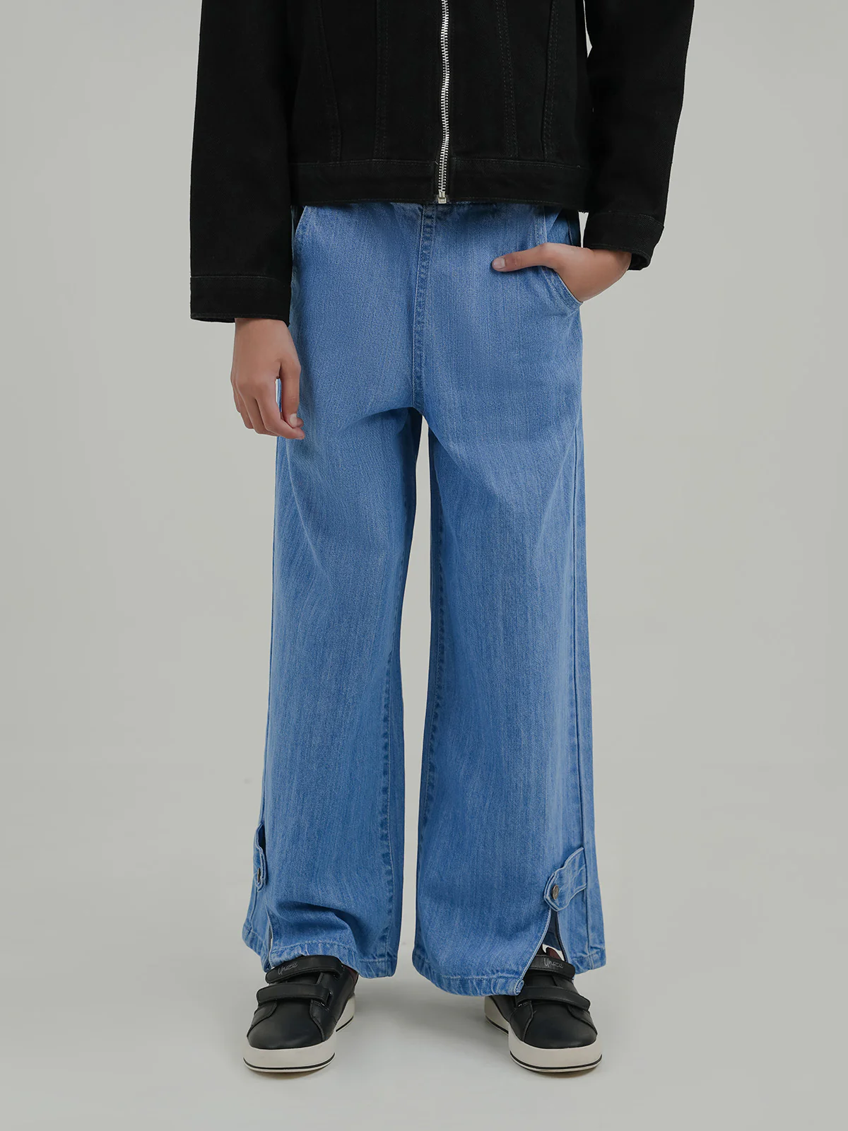 "CHANITA" Comfy Denim Palazzo Pant