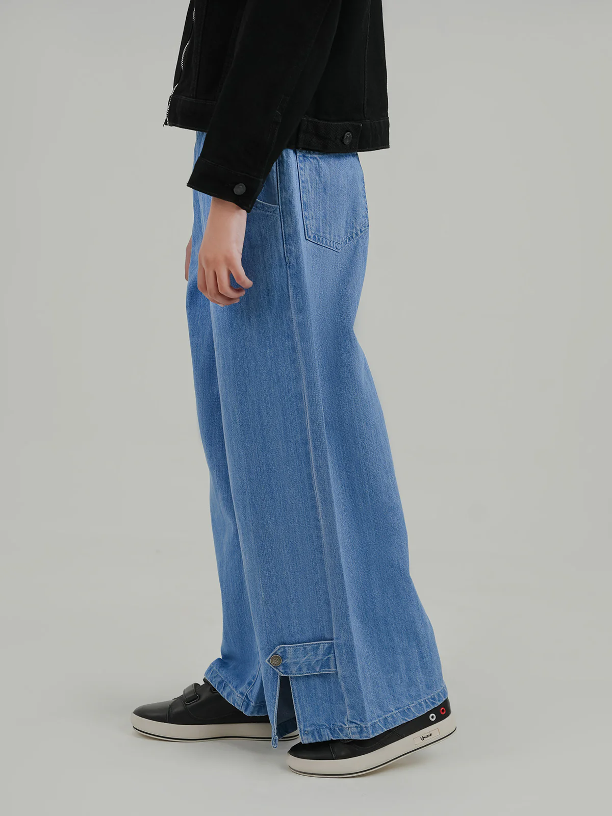 "CHANITA" Comfy Denim Palazzo Pant - Image 2