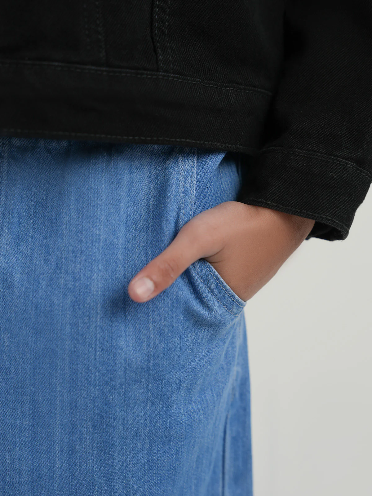 "CHANITA" Comfy Denim Palazzo Pant - Image 3