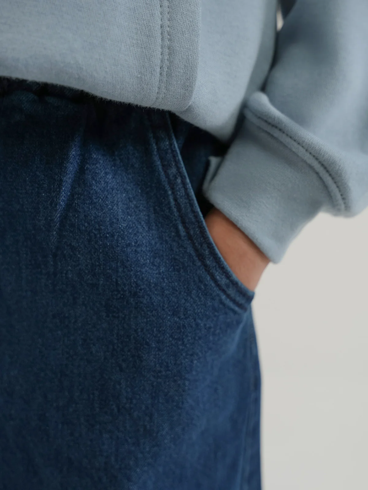"CHANITA" Comfy Denim Palazzo Pant - Image 3