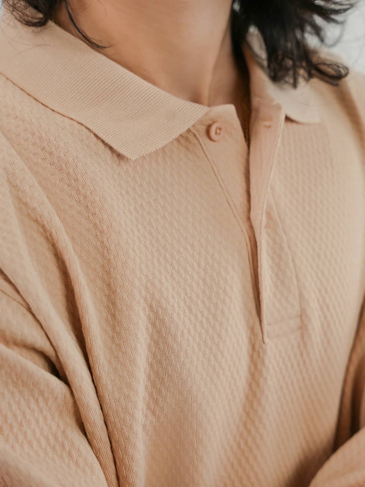 "CHARLIE" Textured Fleece Sweatshirt - Image 4