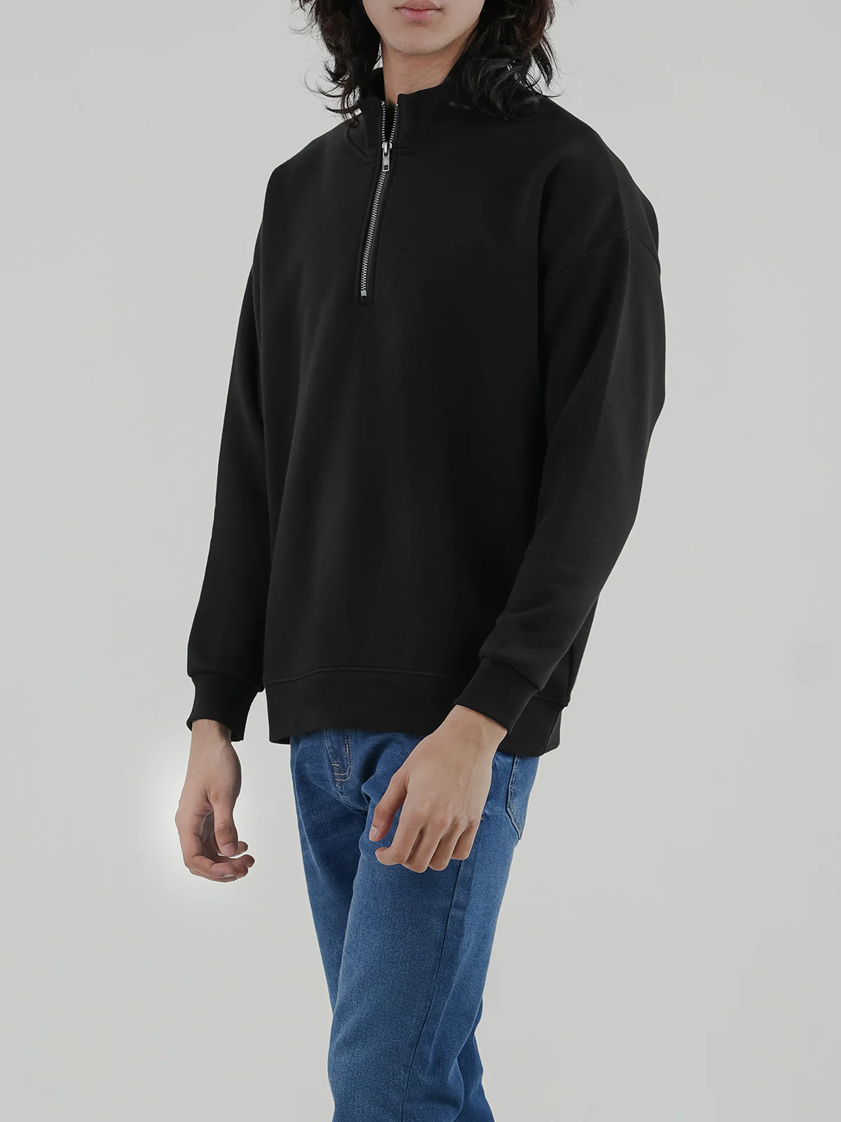 "CHELSA" Drop Shoulder Fleece Sweatshirt - Image 3