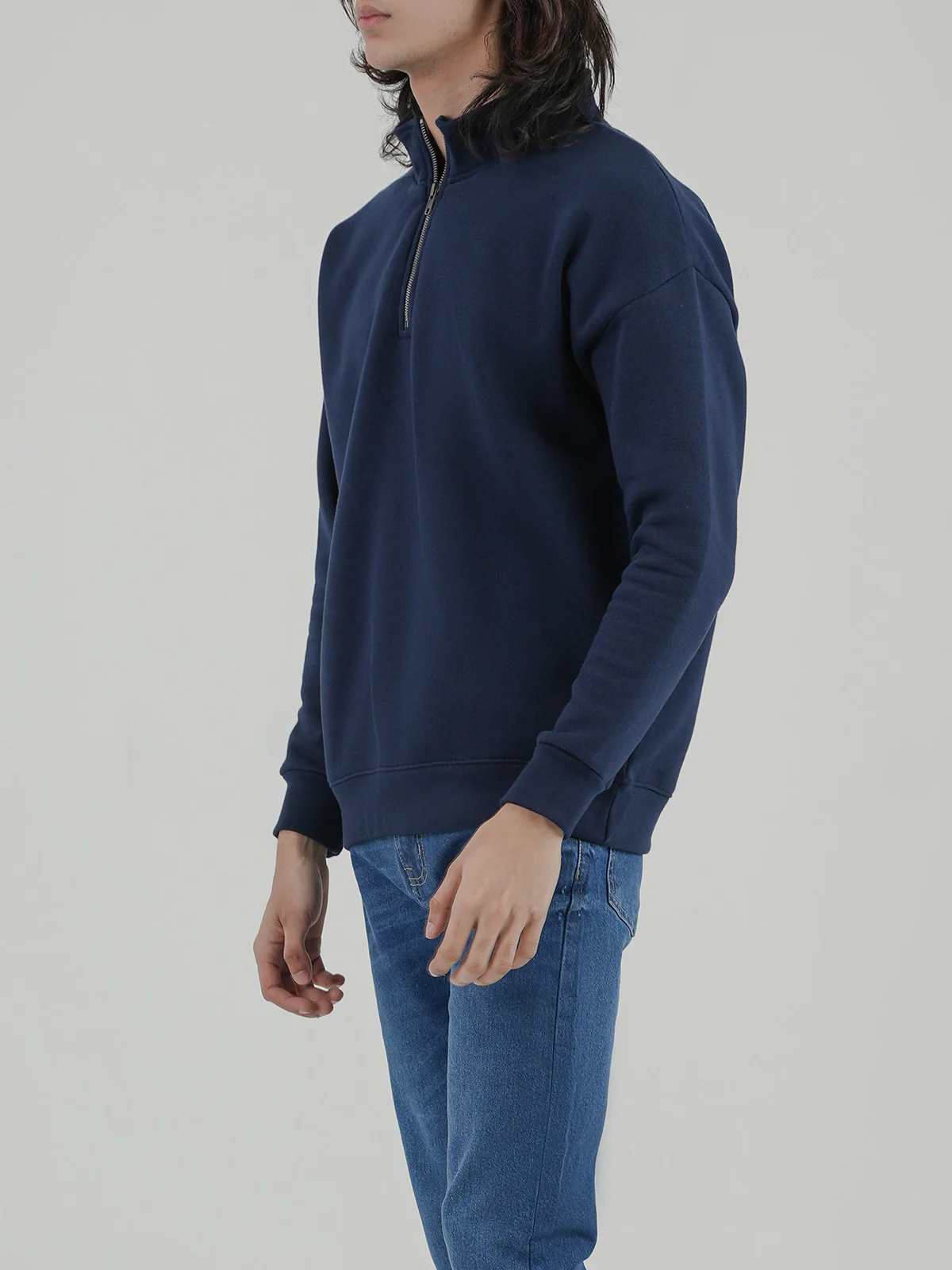 "CHELSA" Drop Shoulder Fleece Sweatshirt - Image 3