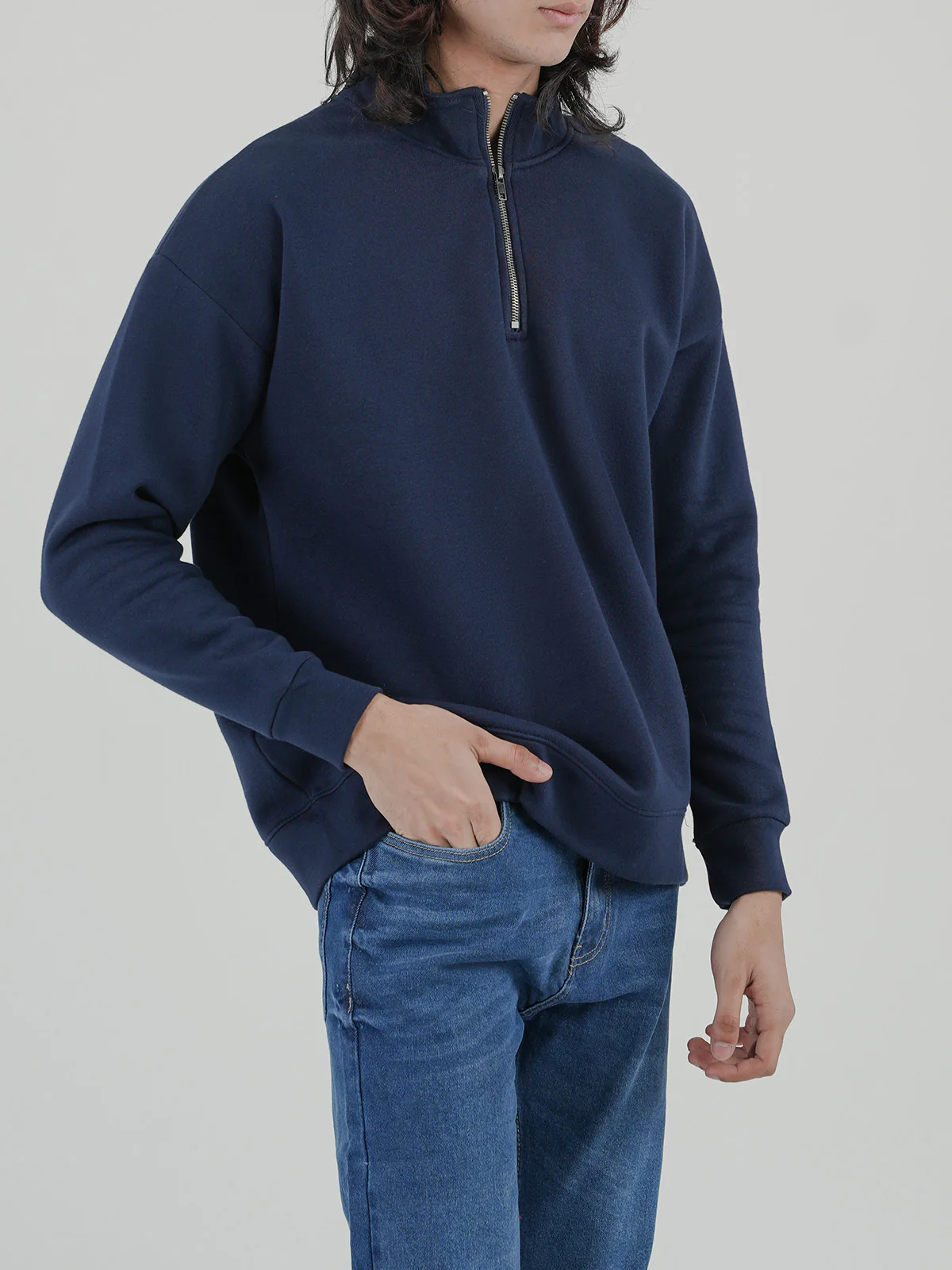 "CHELSA" Drop Shoulder Fleece Sweatshirt - Image 4