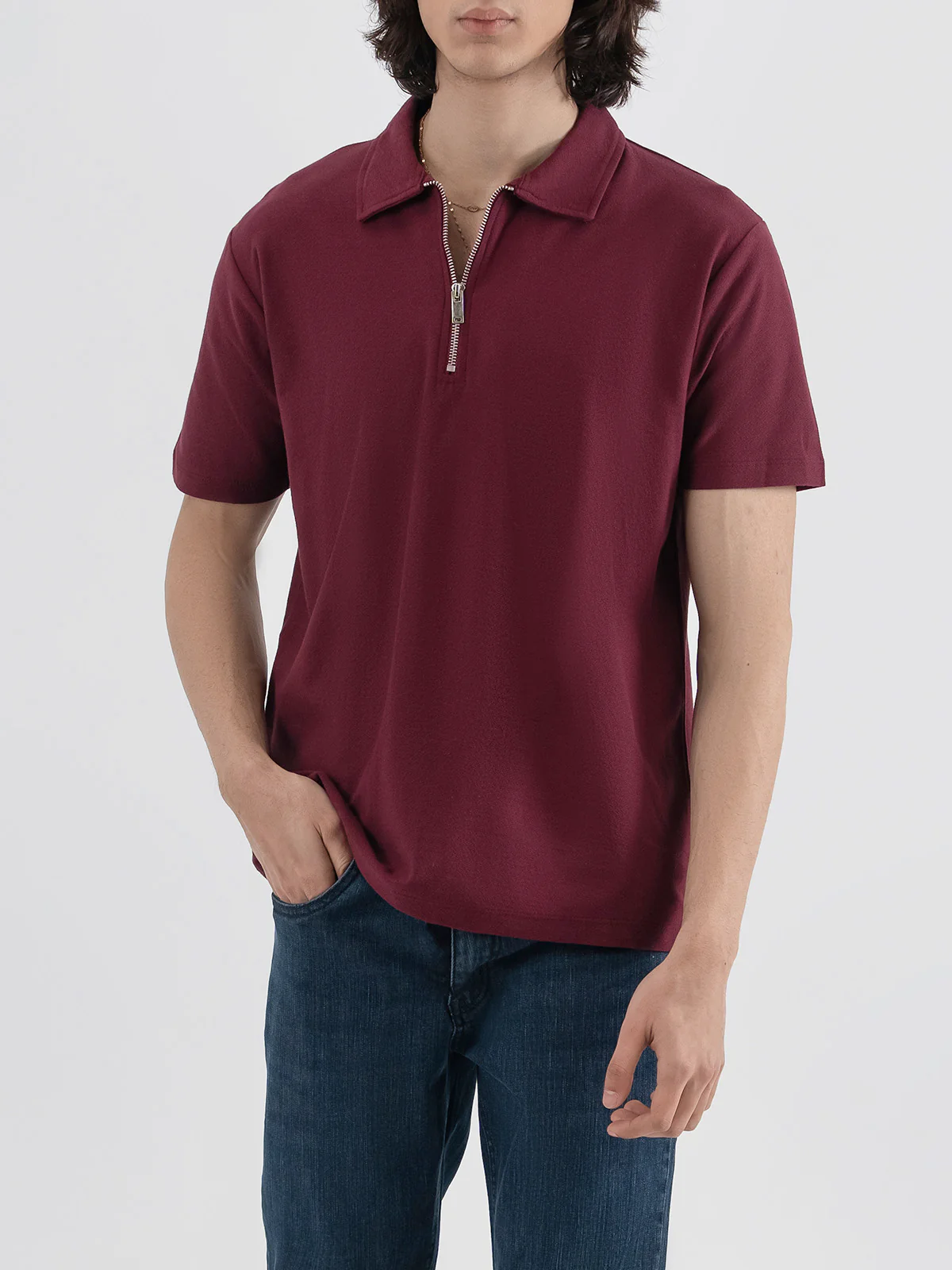 "CHELSE" Regular Fit Jacquard Polo Shirt