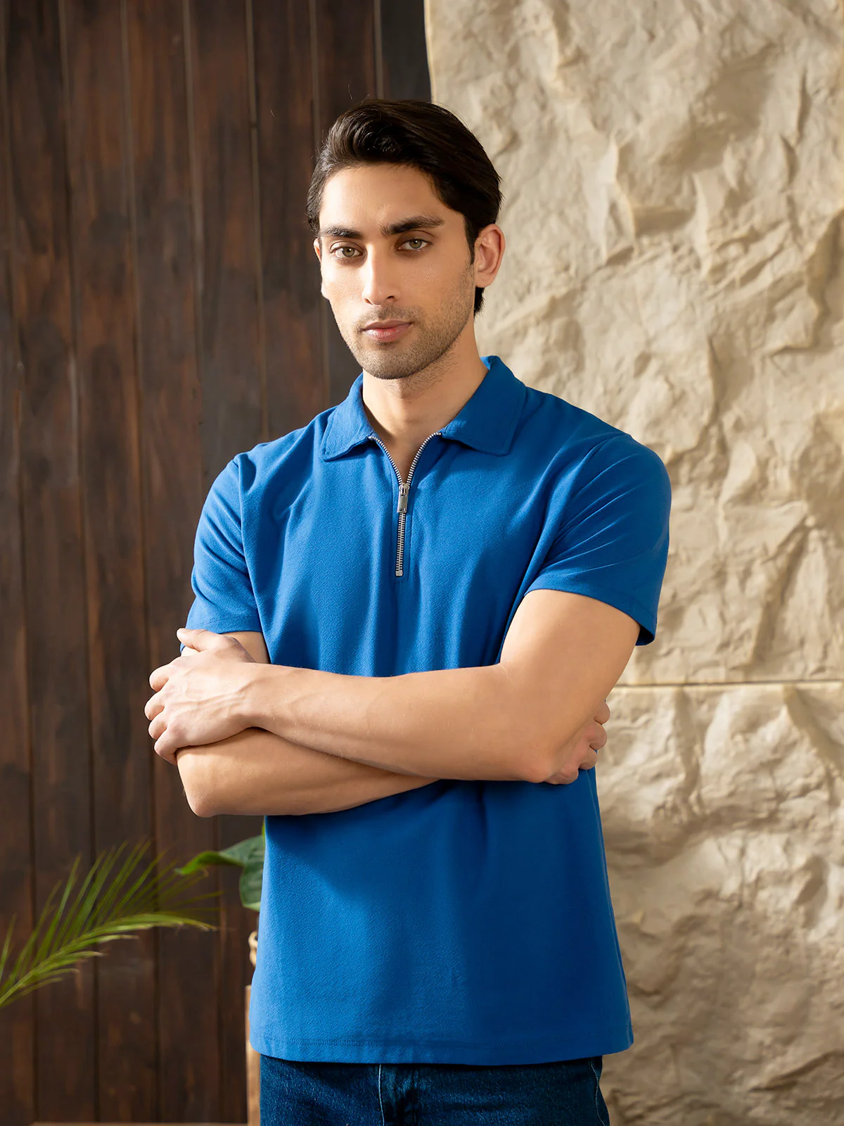 "CHELSE" Regular Fit Jacquard Polo Shirt - Image 3