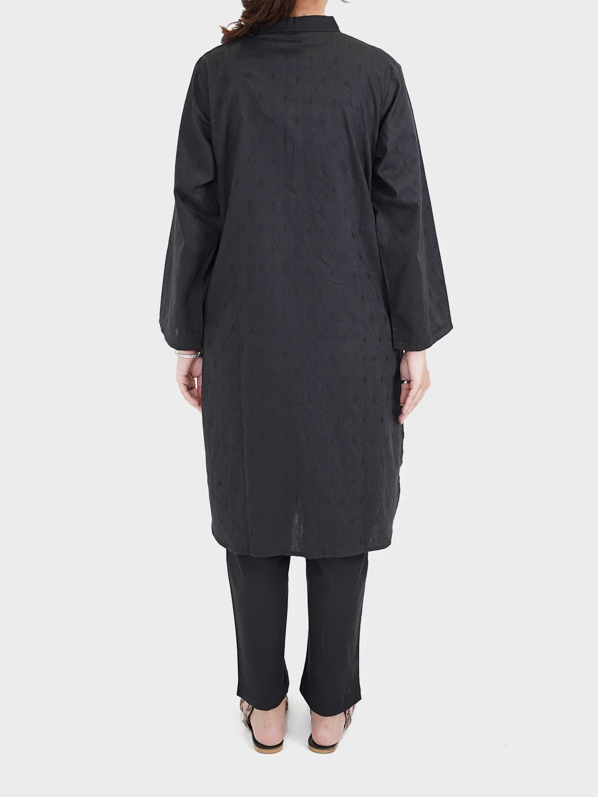 "CHIHARU" Self Jacquard Two Piece Suit - Image 3