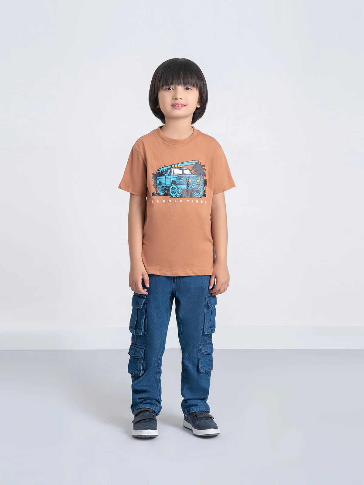 "CHIKA" Regular Fit Graphic T-Shirt