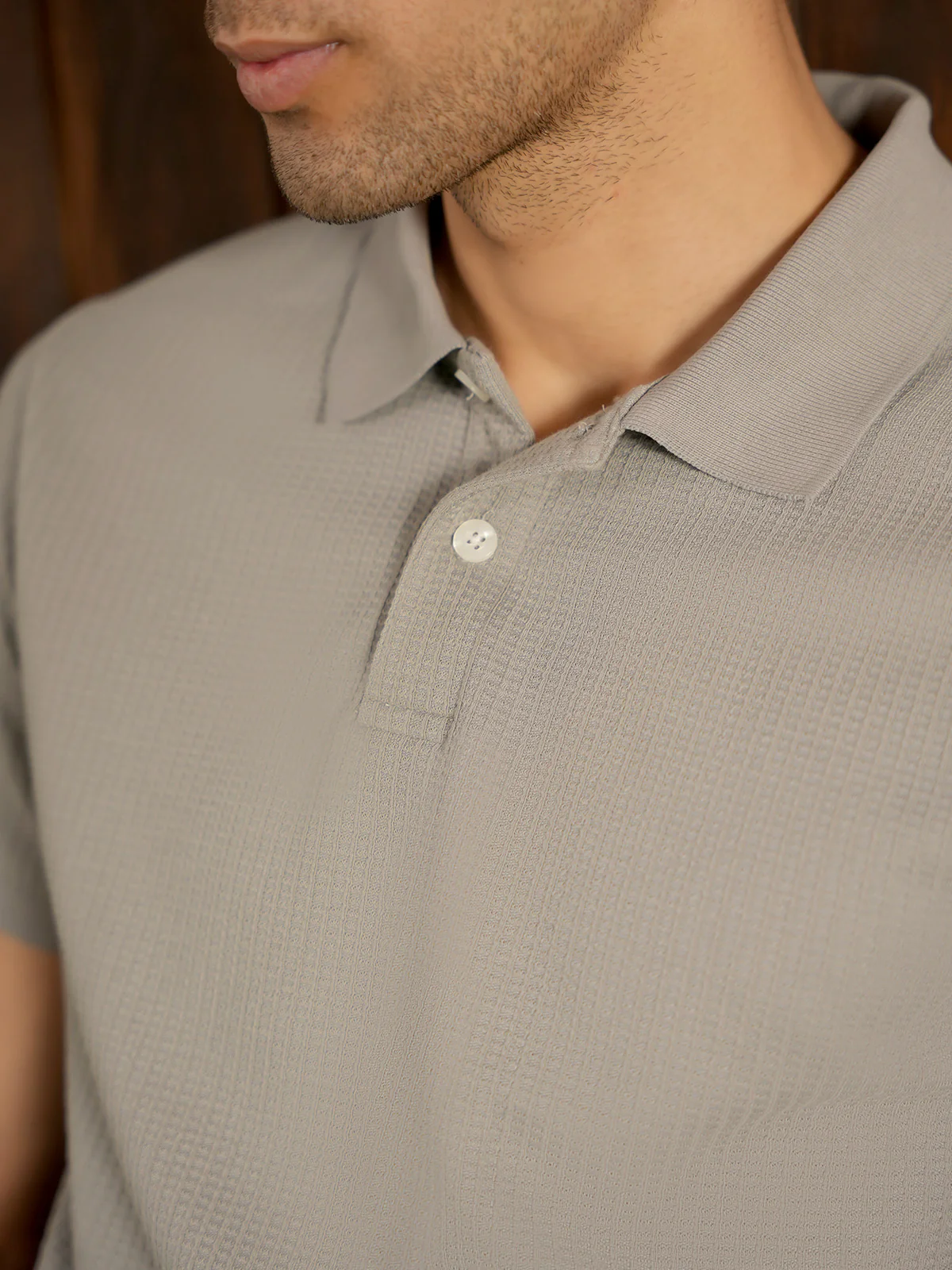 "CHRISTO" Regular Fit Jacquard Polo Shirt - Image 9