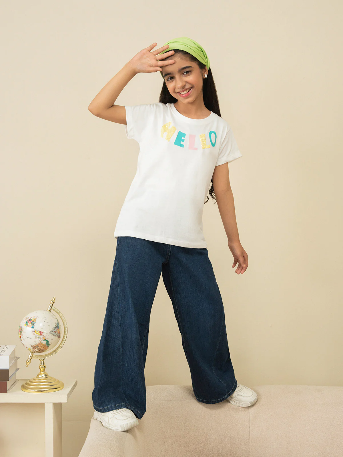 "CIELO" Wide Leg Denim Jeans - Image 2