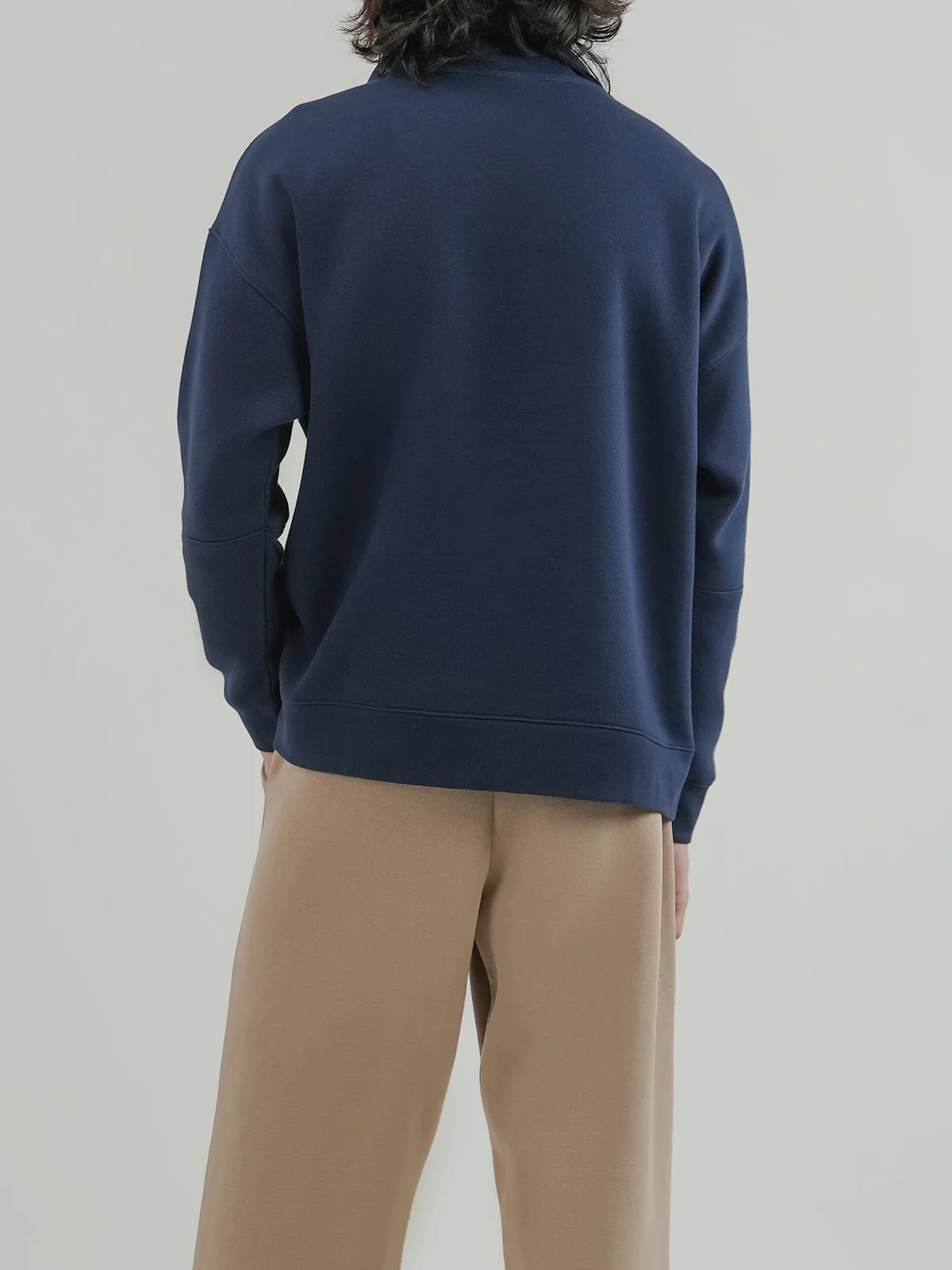 "CINDER" Drop Shoulder Fleece Sweatshirt - Image 6