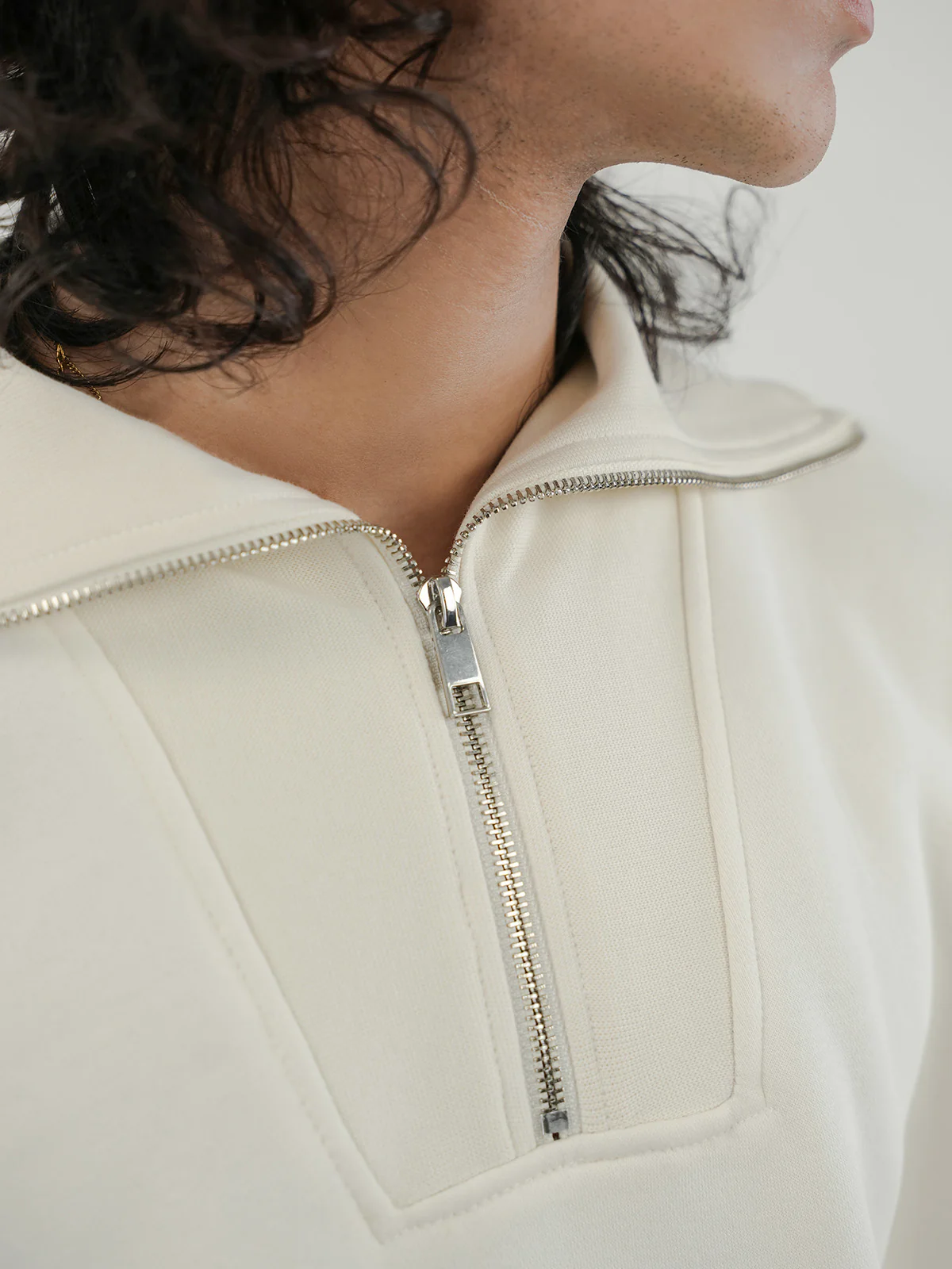 "CINDER" Drop Shoulder Fleece Sweatshirt - Image 5