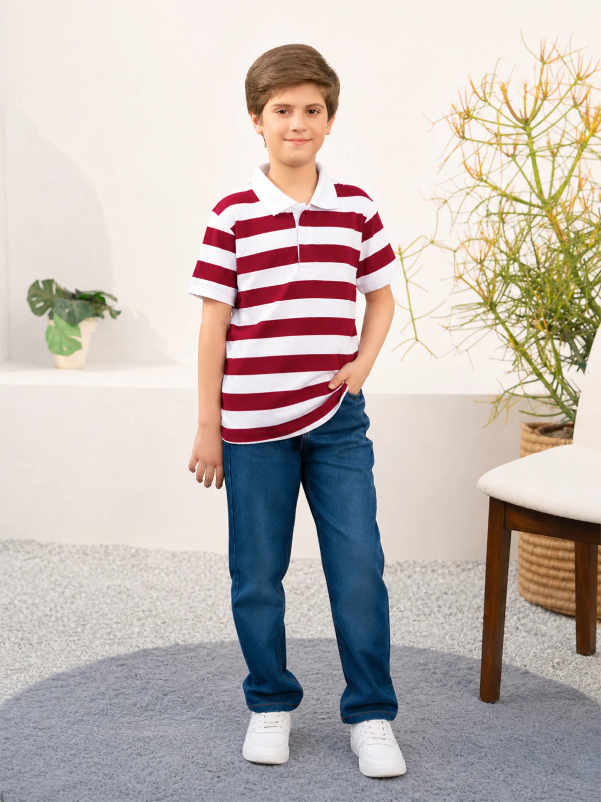 "COREY" Regular Fit Pique Polo Shirt - Image 2