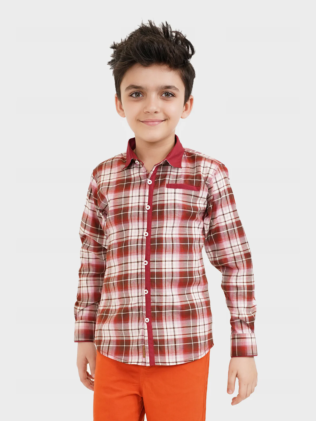 "LETHABO" Cotton Checked Shirt - Image 3