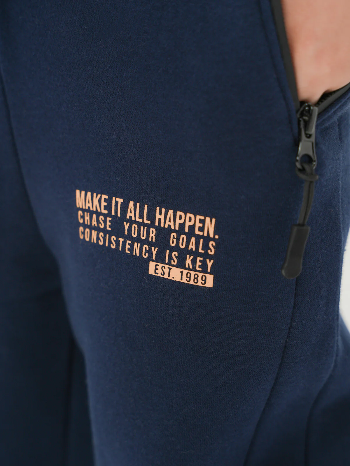 "CREUSA" Graphic Regular Fit Fleece Trouser - Image 3