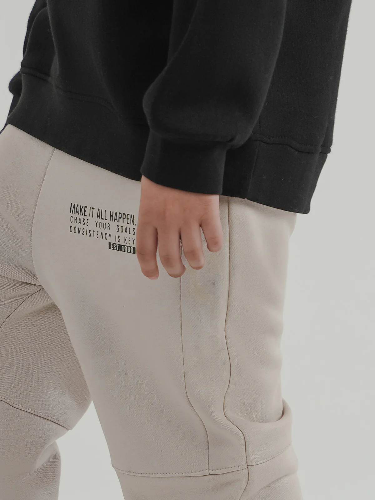 "CREUSA" Graphic Regular Fit Fleece Trouser - Image 3