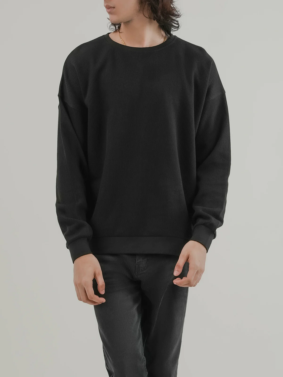 "CROSBY" Drop Shoulder Fleece Sweatshirt