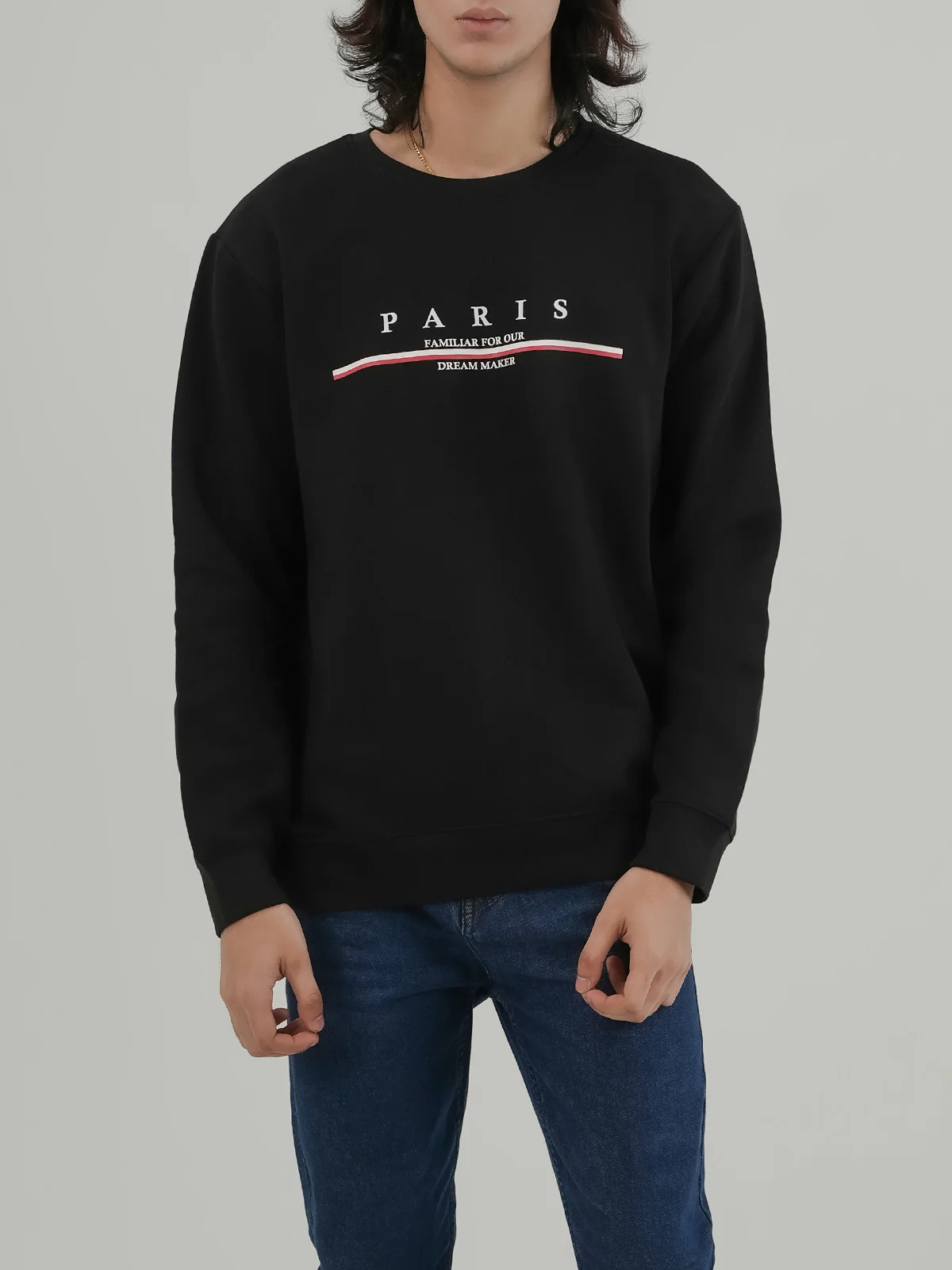 "CRUISE" Regular Fit Fleece Sweatshirt
