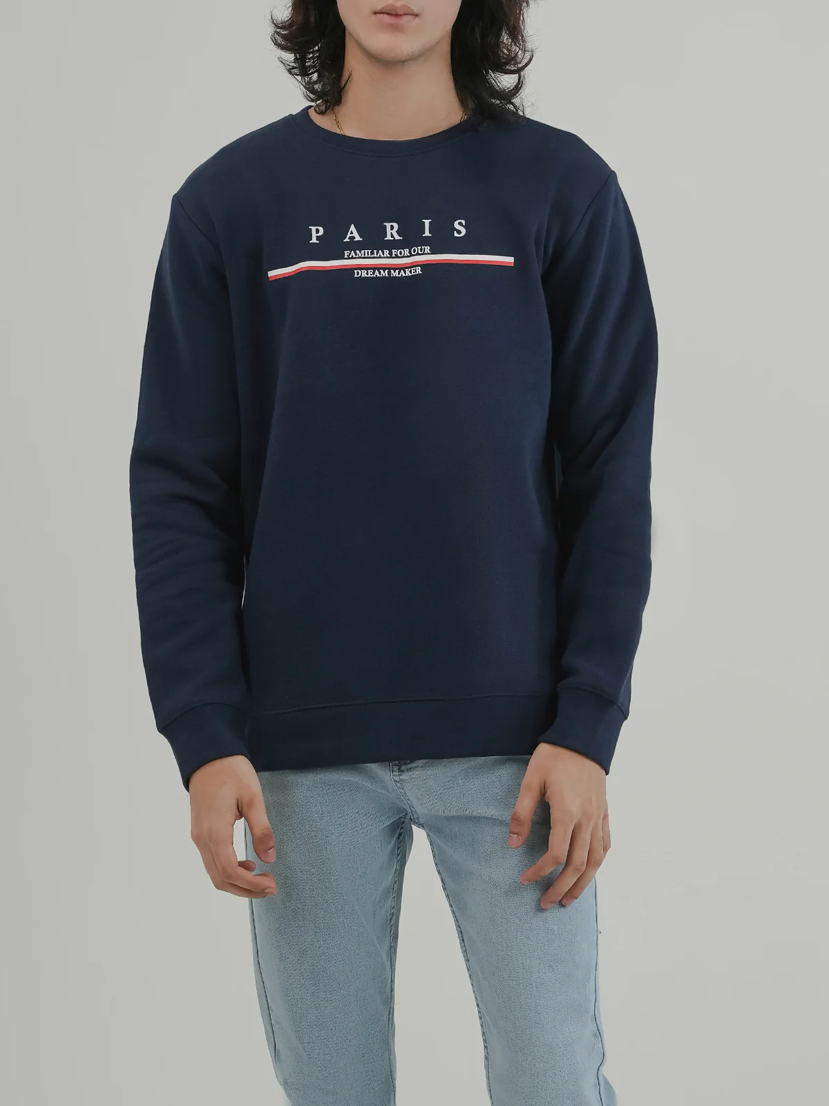 "CRUISE" Regular Fit Fleece Sweatshirt