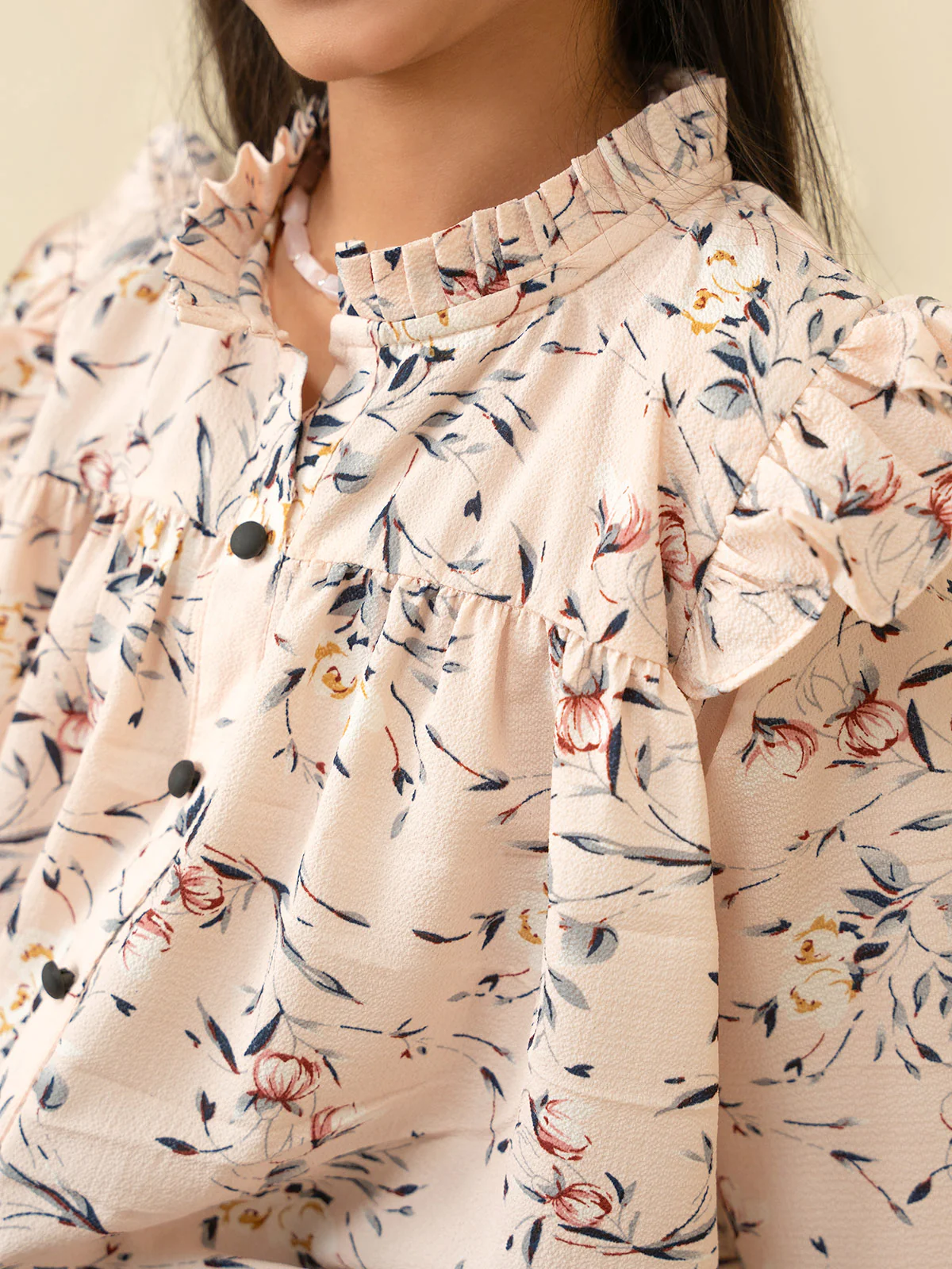 "CURTIS" Printed Regular Fit Cotton Top - Image 4
