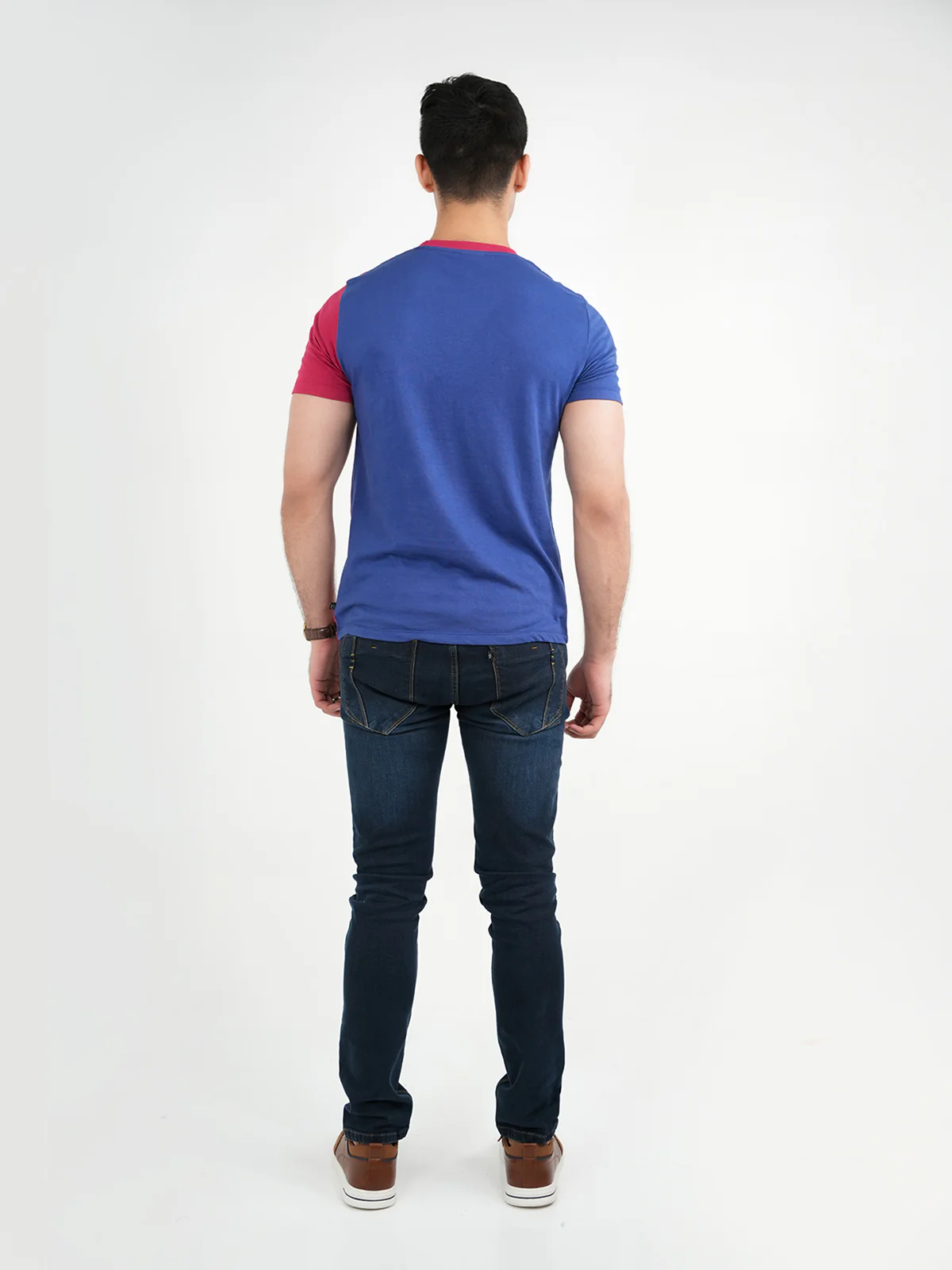 T"DALAMAH" Crew Neck Slim Fit T-Shirt - Image 4