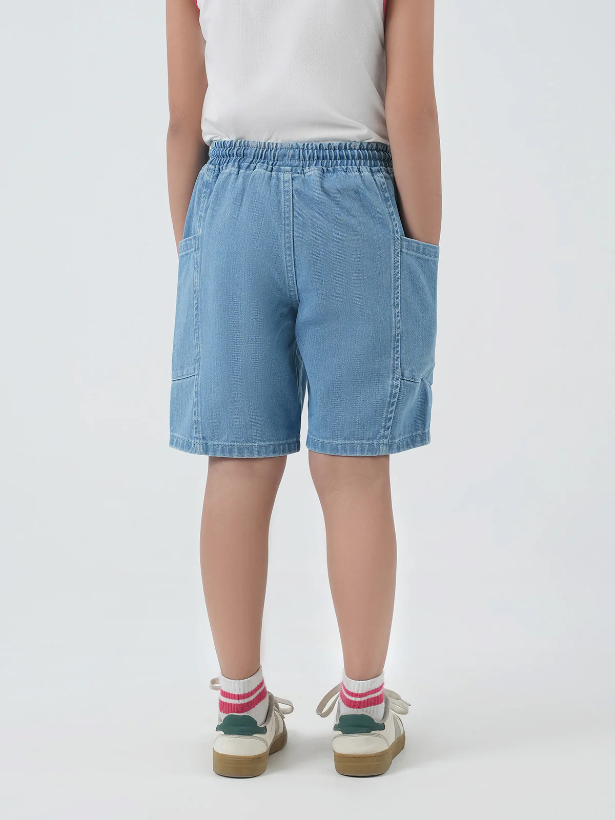 "DALIDA" Regular Fit Denim Shorts - Image 4