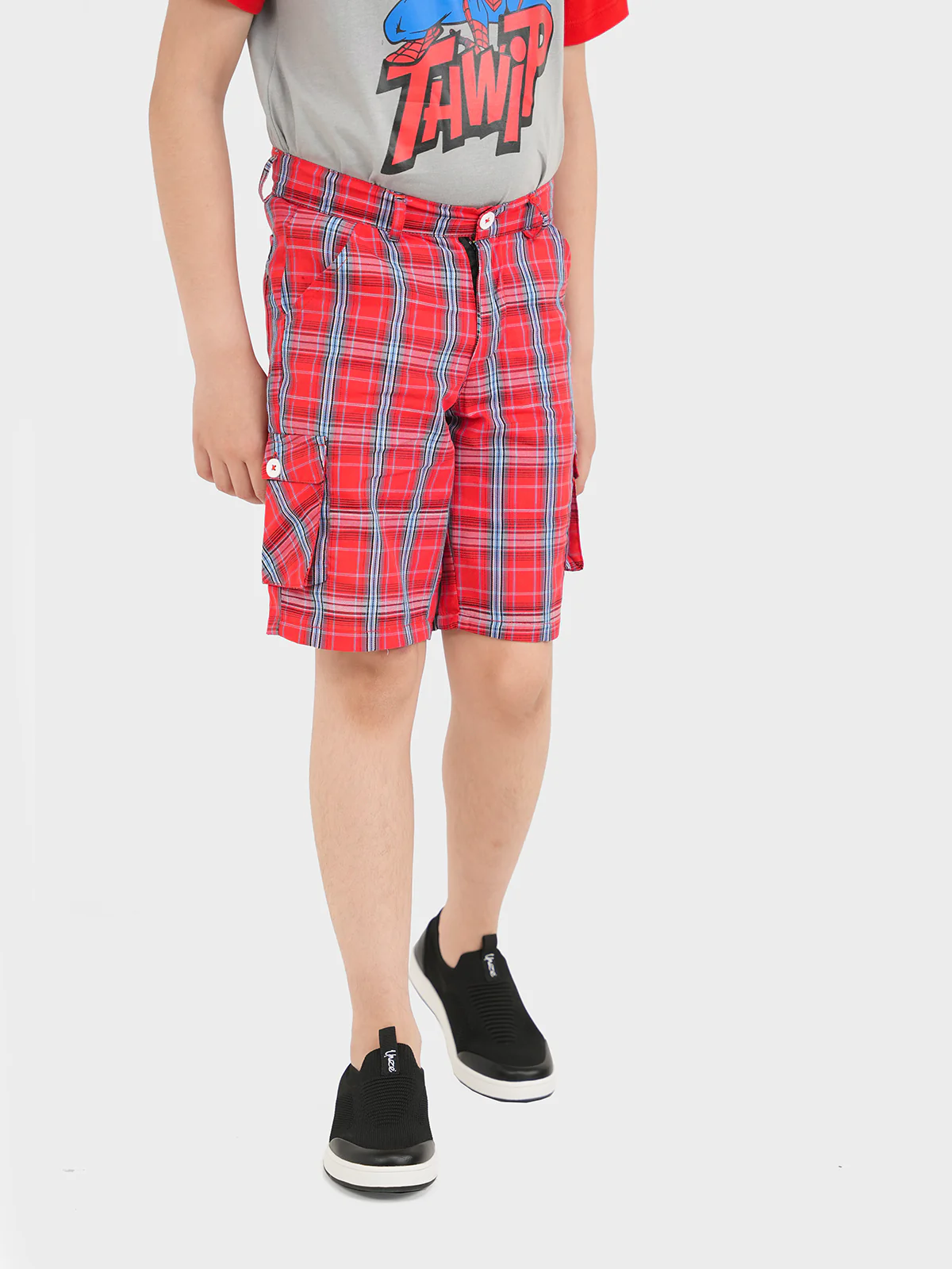 "DARNELL" Casual Checkered Shorts - Image 3