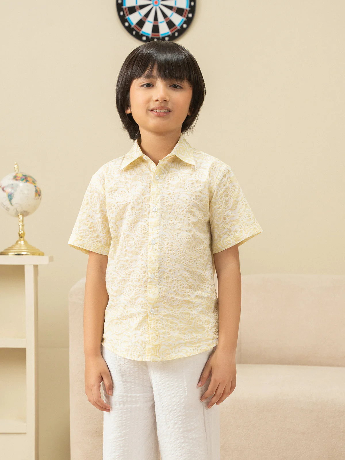 "DARSH" Printed Regular Fit Casual Shirt