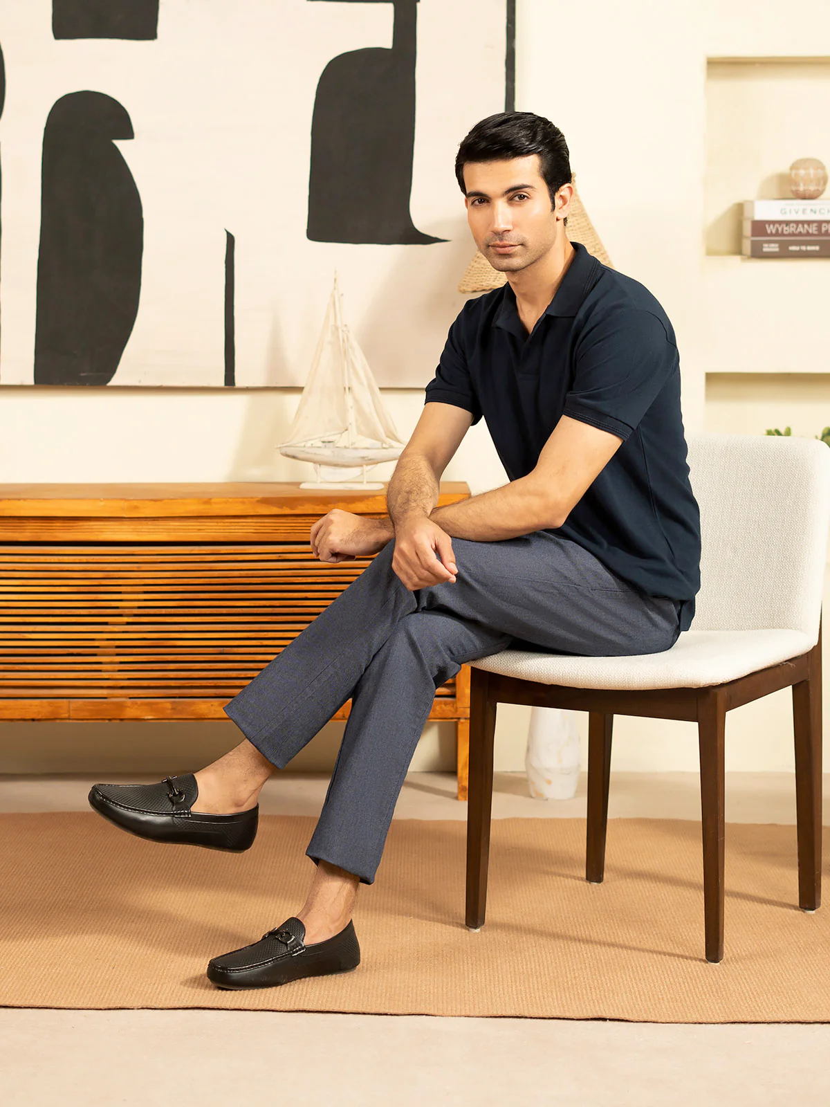 "DEAN" Regular Basic Pique Polo Shirt - Image 5