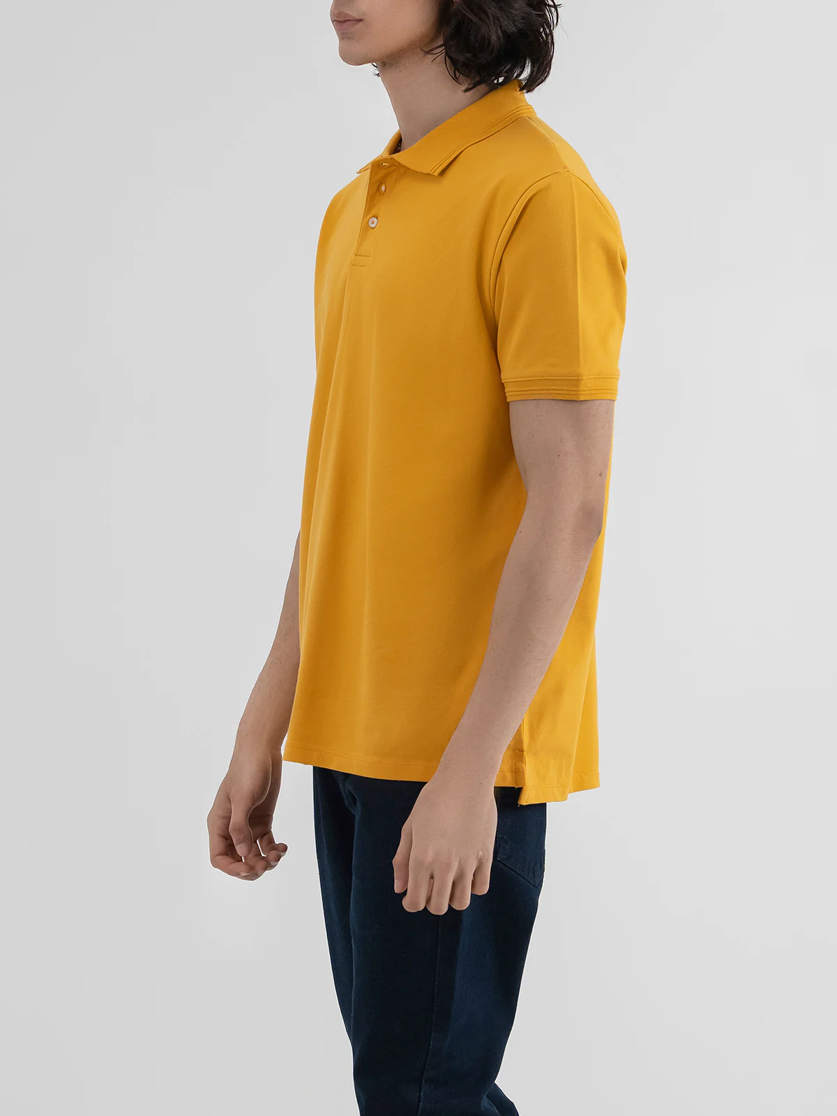 "DEAN" Regular Basic Pique Polo Shirt - Image 4