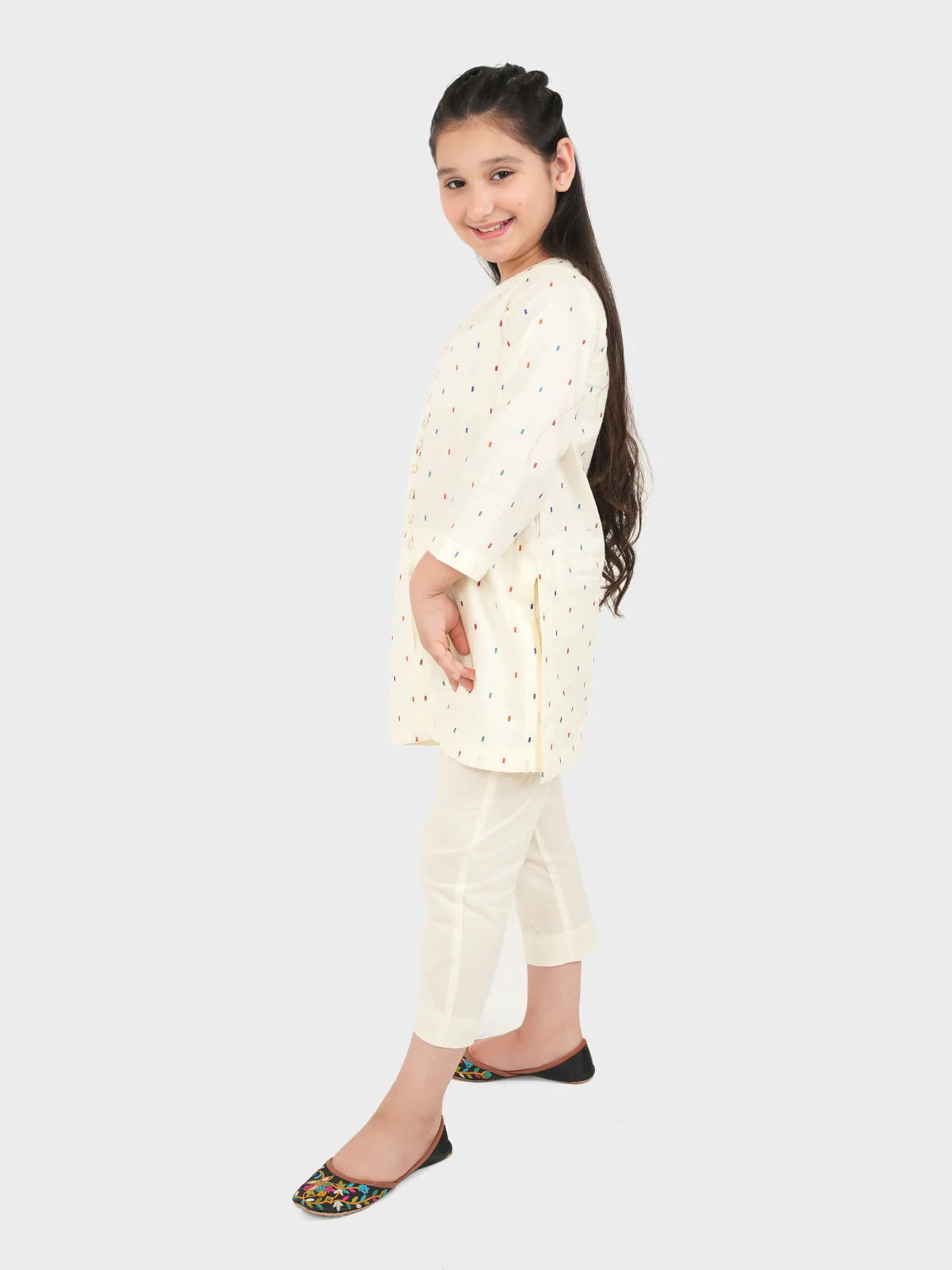 "DEIMOS" Embroidered Co-Ord Set - Image 2
