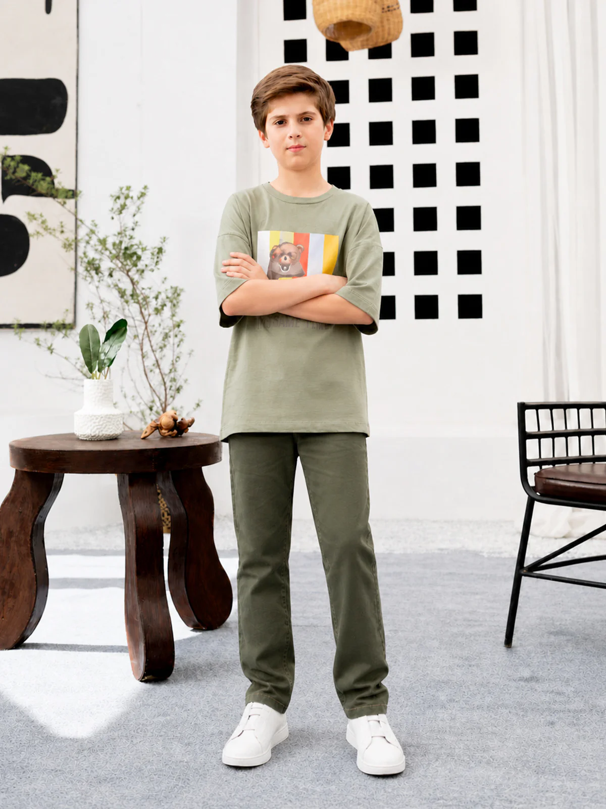 "DEJON" Slim Fit Twill Chino - Image 2