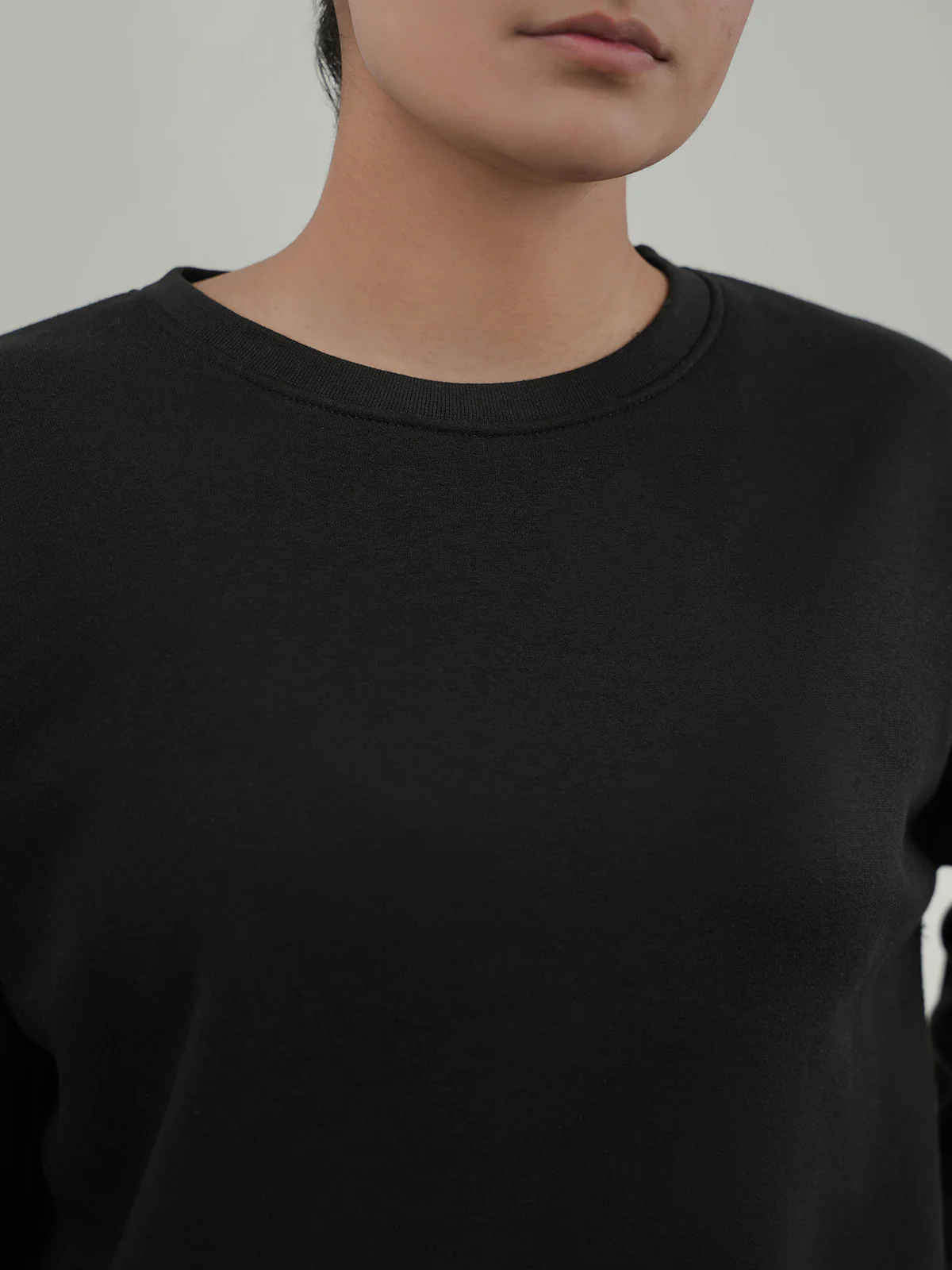 "DEMETER" Textured Fleece Sweatshirt - Image 5