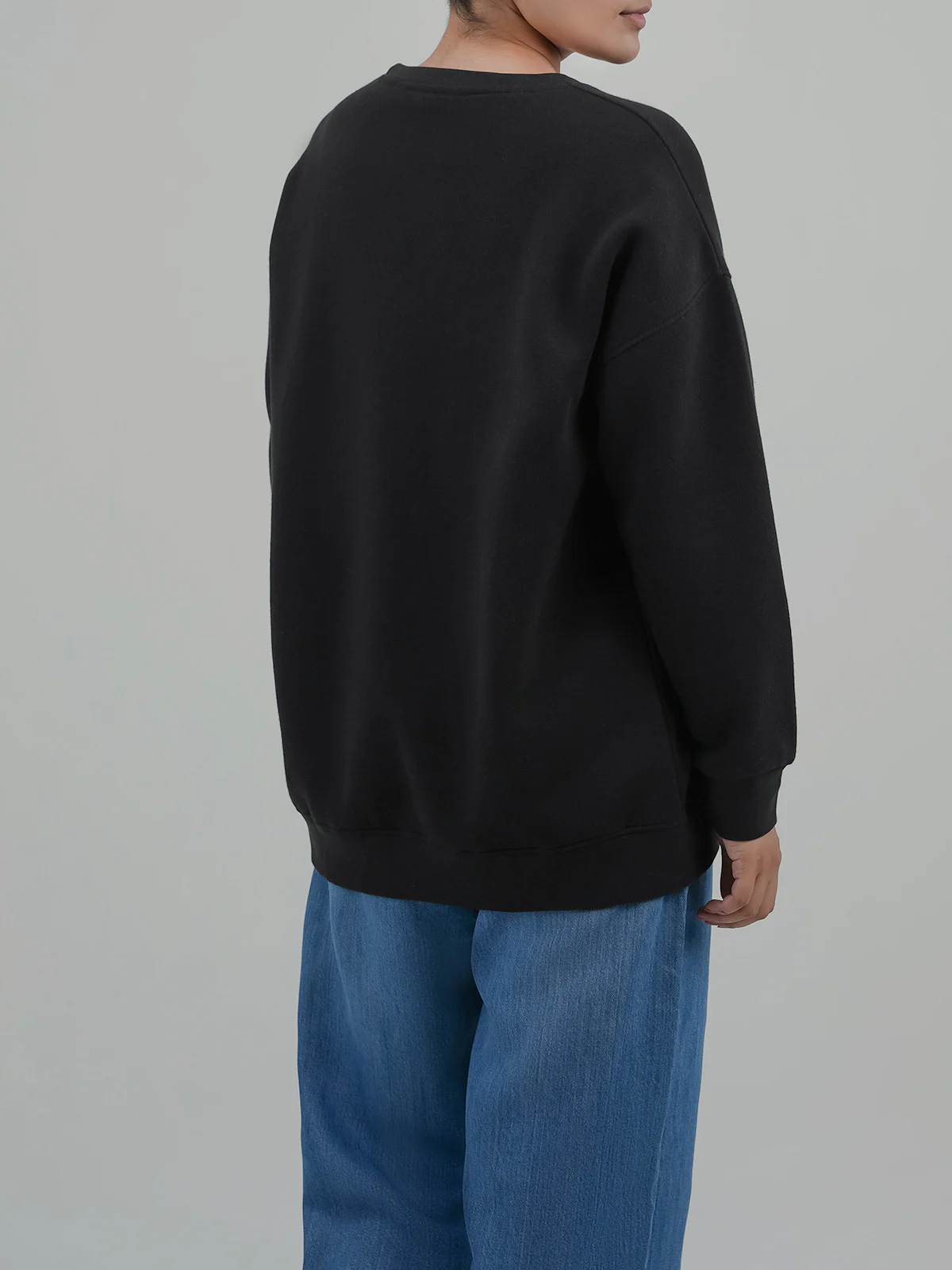 "DEMETER" Textured Fleece Sweatshirt - Image 6