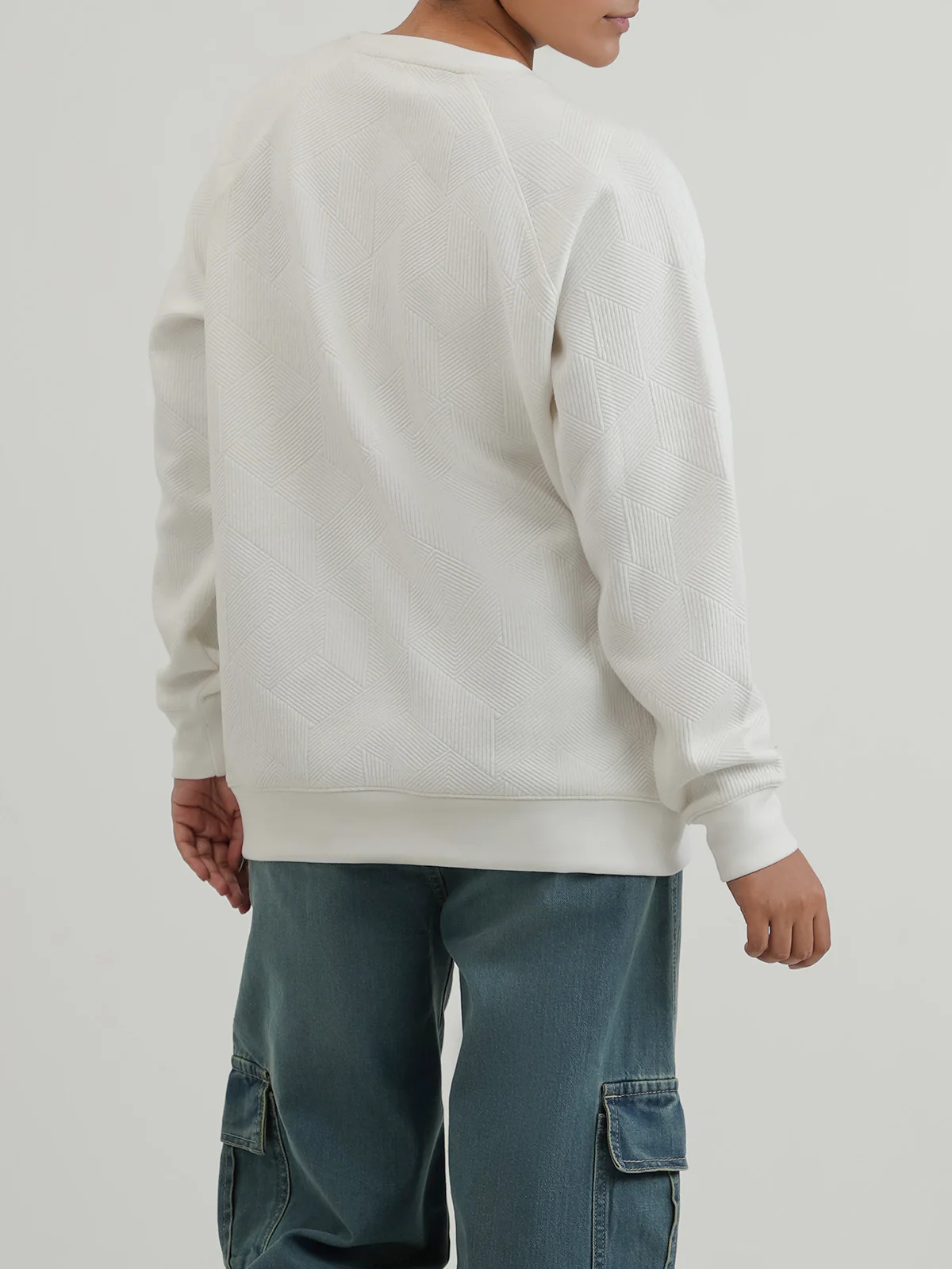 "DEMETER" Basics Textured Fleece Sweatshirt - Image 6