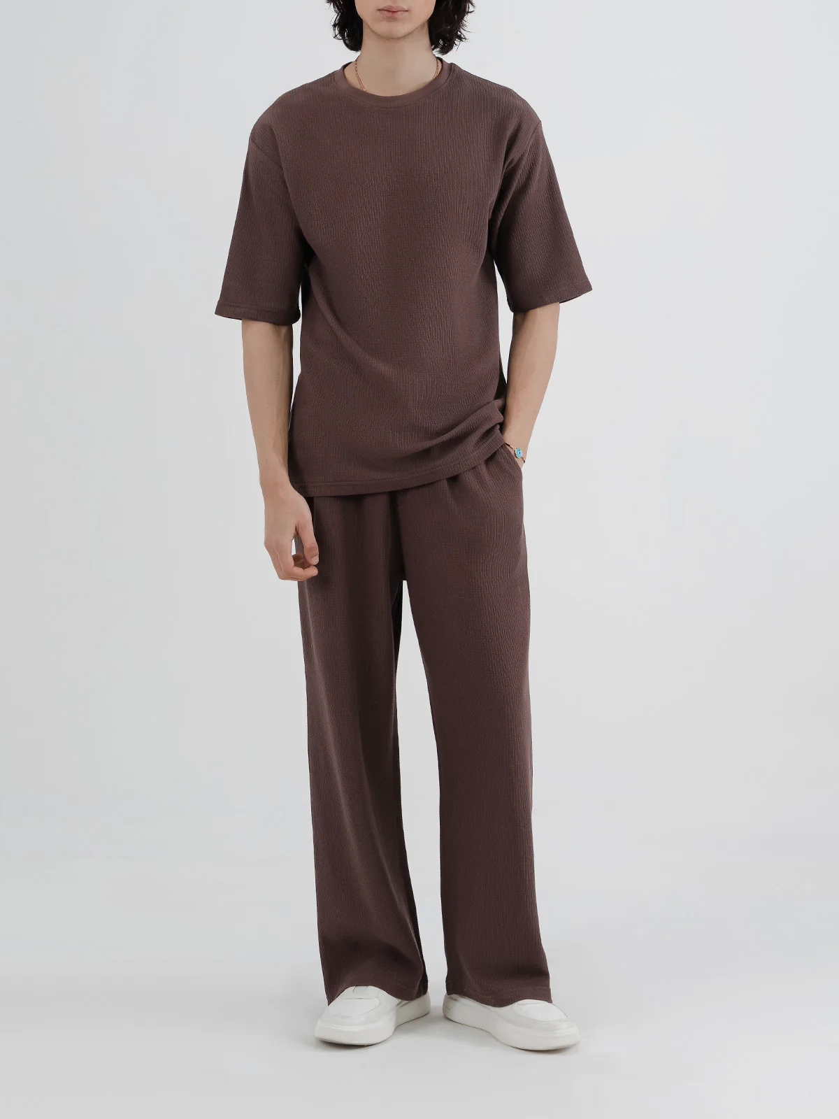 "DENNIS" Jacquard Loose Fit Co Ord Set