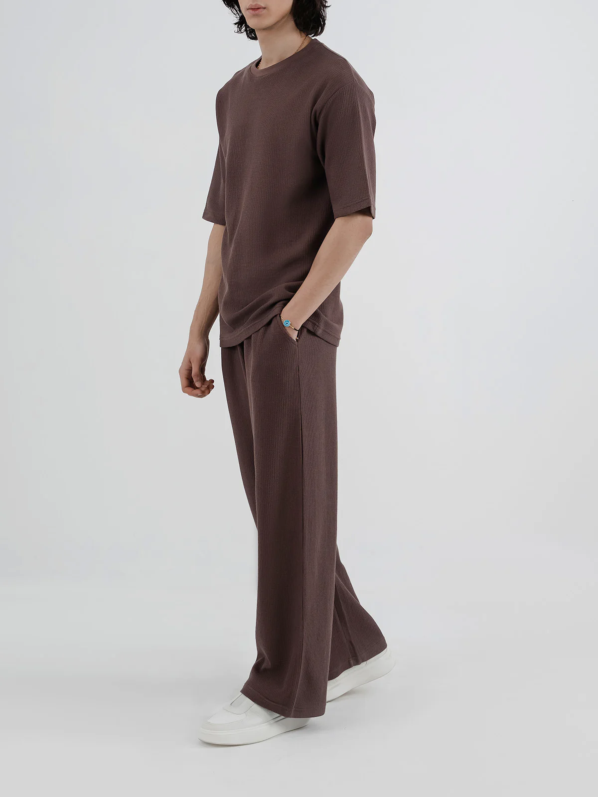 "DENNIS" Jacquard Loose Fit Co Ord Set - Image 2