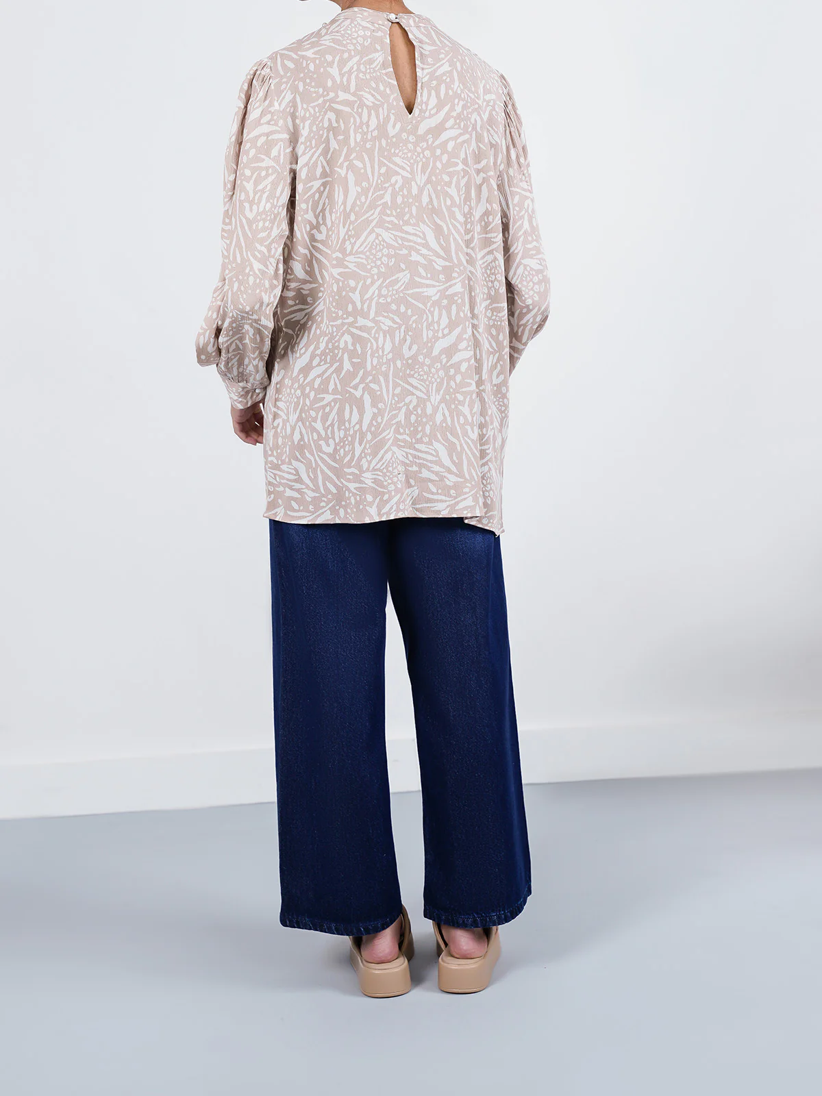 "DHIREN" Classic Wide Leg Denim Pant - Image 5