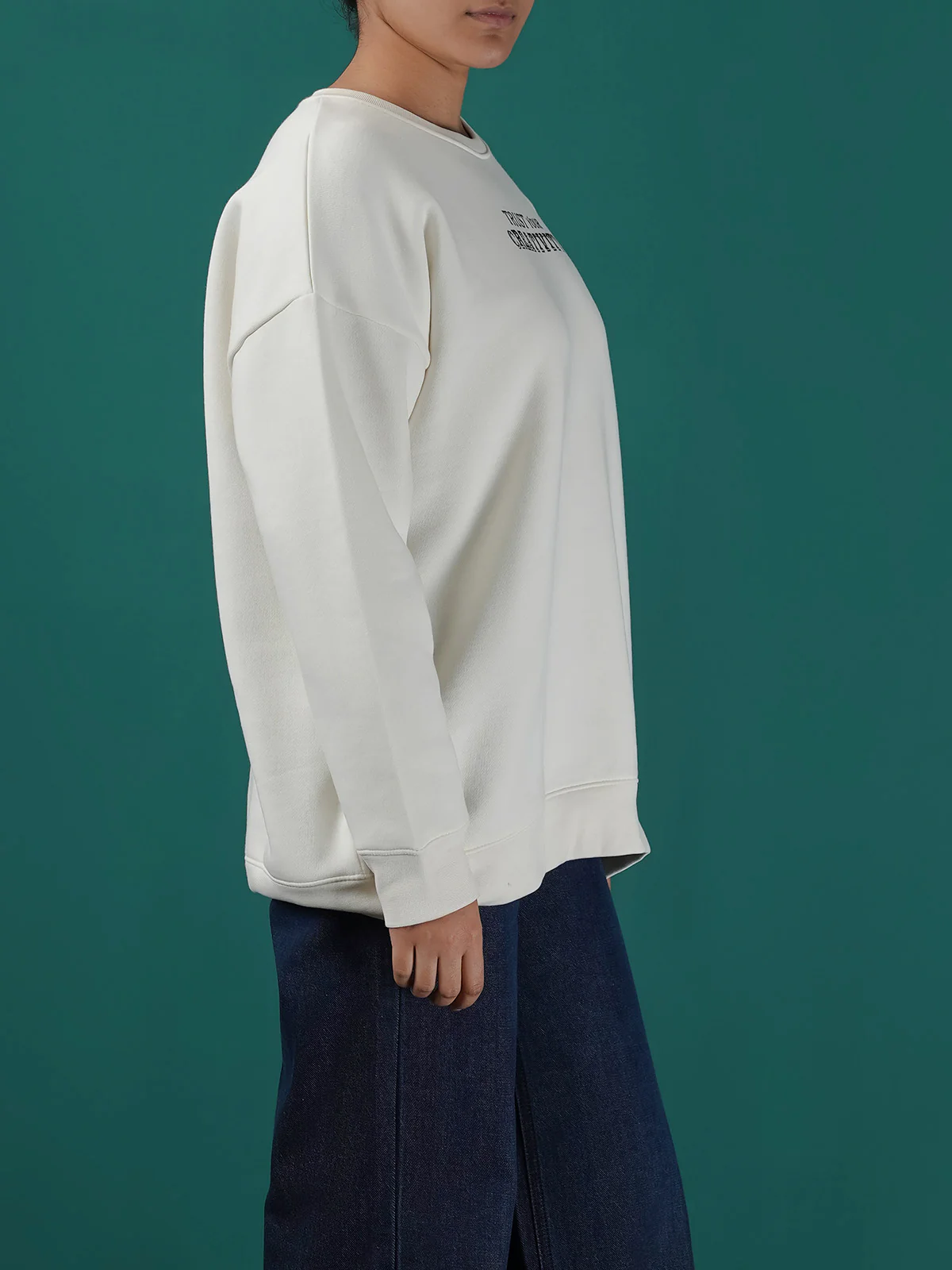 "DIANDRA" Cozy Graphic Fleece Sweatshirt - Image 3