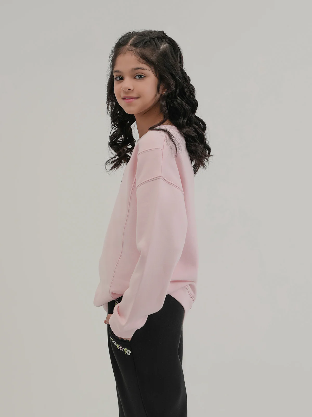 "DIONNE" Soft Cut &amp; Sew Fleece Sweatshirt - Image 2