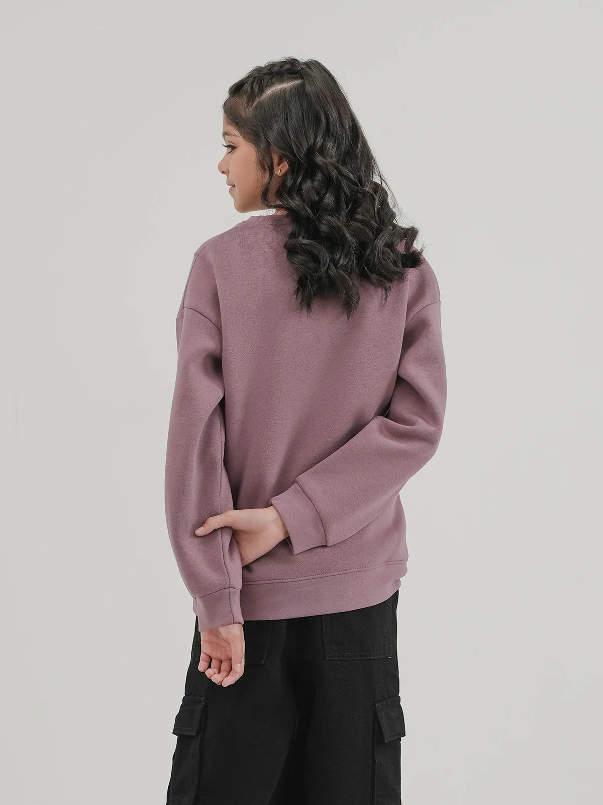 "DIONNE" Soft Cut & Sew Fleece Sweatshirt - Image 5